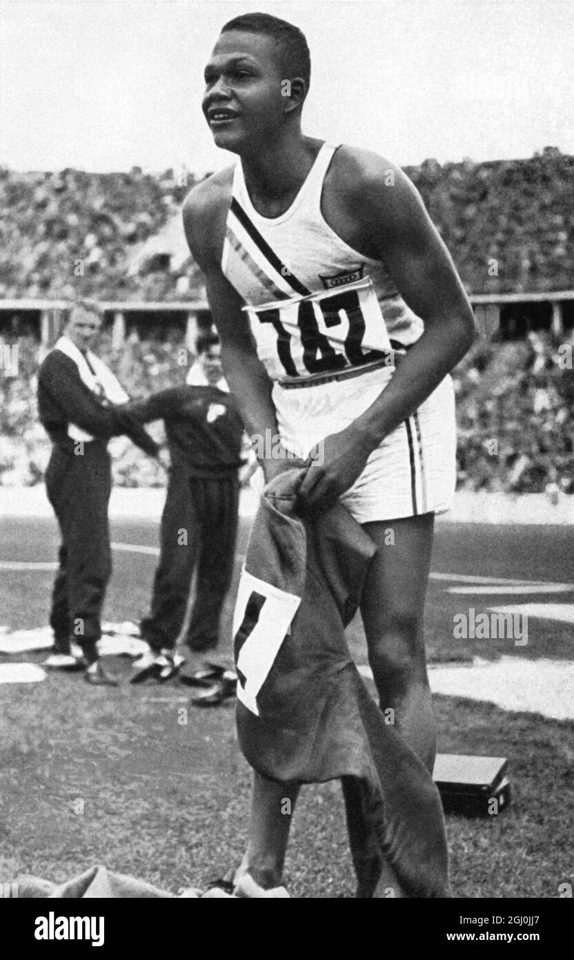 Jeux olympiques de 1936, Berlin - Archie F. Williams - Etats-Unis, le coureur olympique dans la course de 400 M. ©TopFoto Banque D'Images