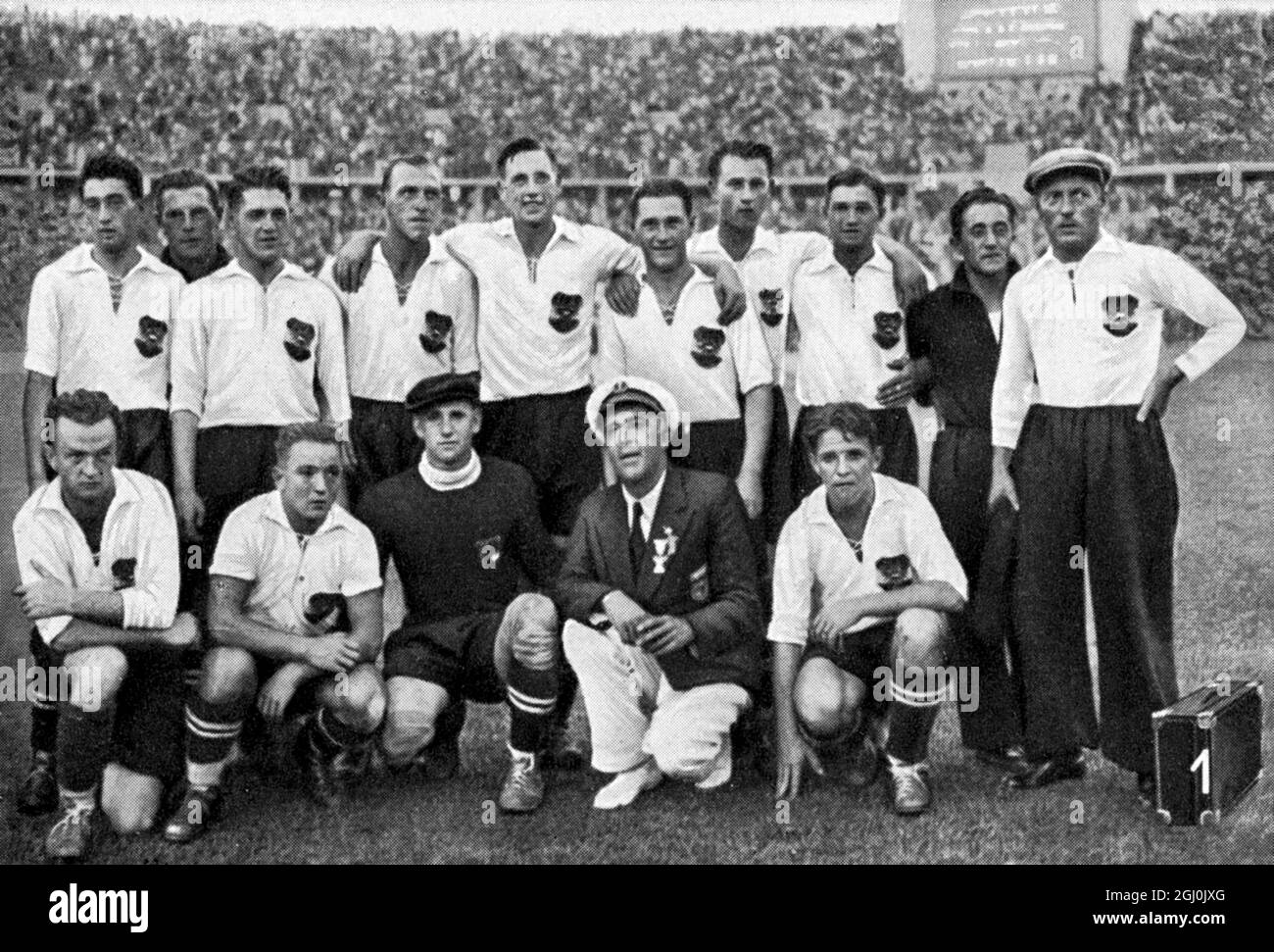 Jeux olympiques de 1936, Berlin - équipes de football du monde entier - Autriche. Füsslmannschaften aus aller Welt - Ostereich ©TopFoto Banque D'Images