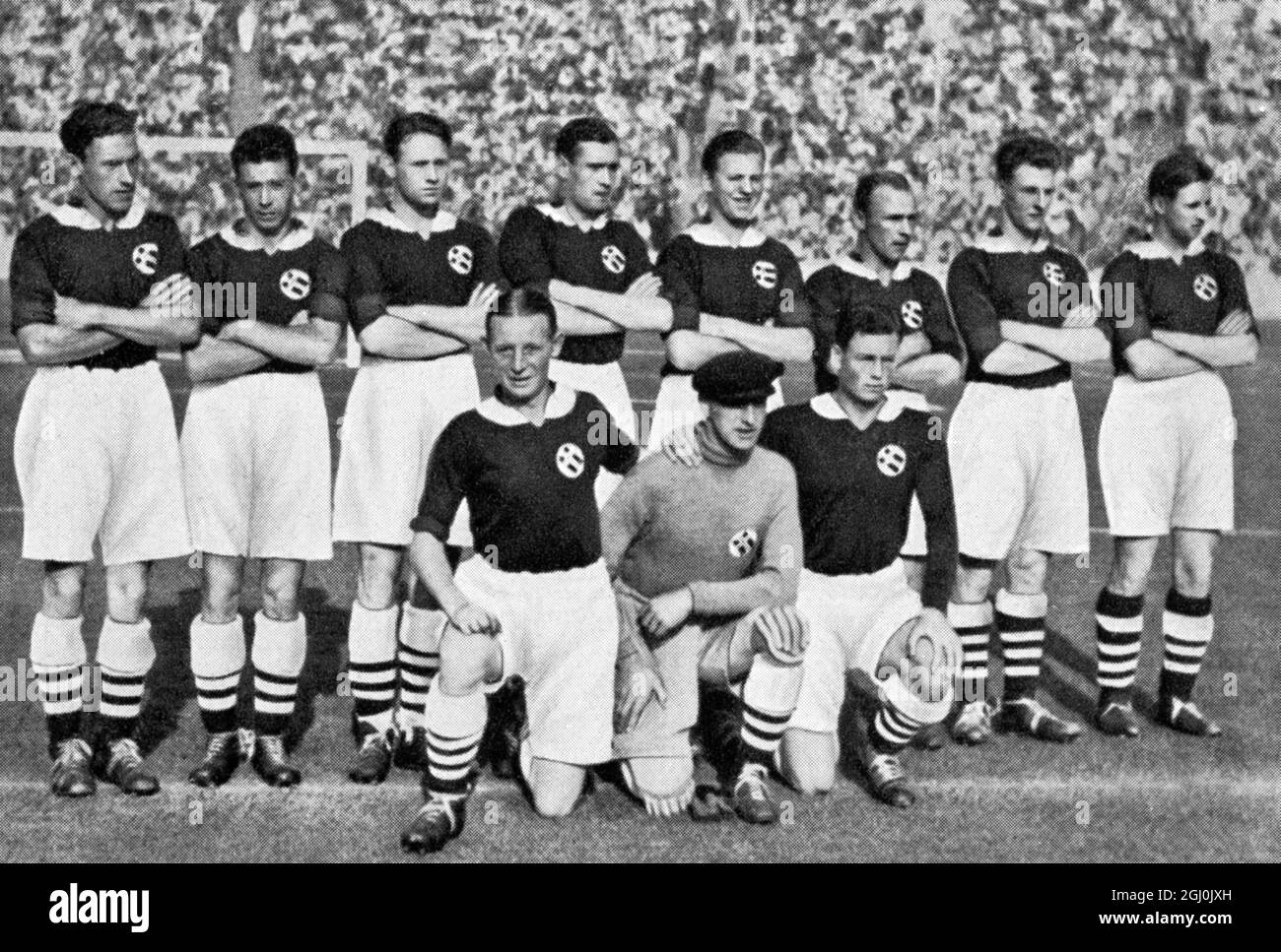 Jeux Olympiques de 1936, Berlin - équipes de football du monde entier - Norvège Fussballmannschaften aus aller Welt - Norwegen ©TopFoto Banque D'Images