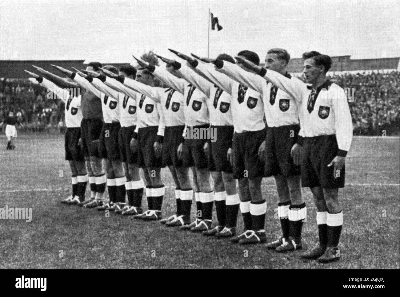 1936 Jeux Olympiques, Berlin - équipes de football du monde entier - Allemagne Fussballmannschaften aus aller Welt - Deutschland ©TopFoto Banque D'Images