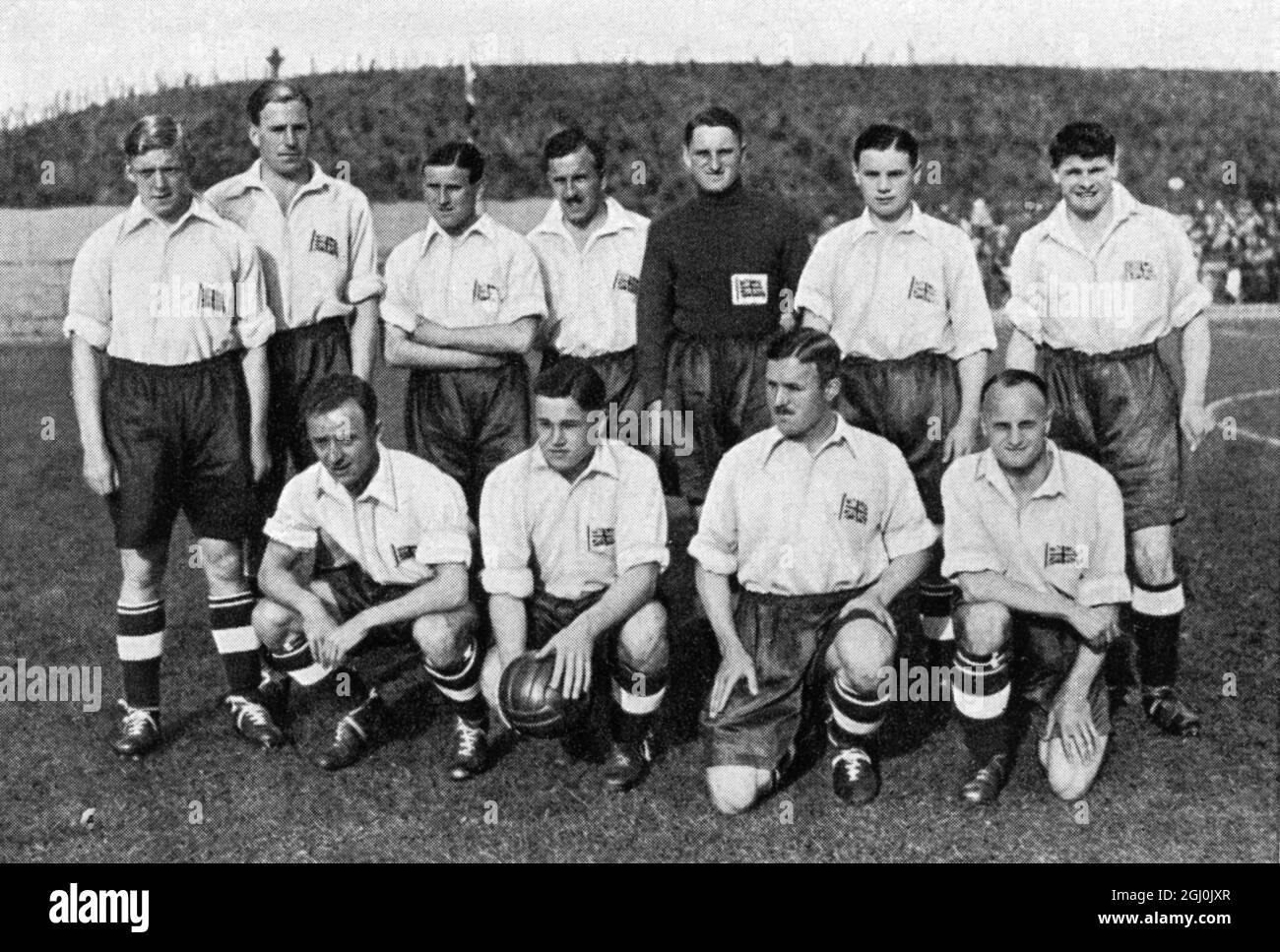 Jeux Olympiques de 1936, Berlin - équipes de football du monde entier - Grande-Bretagne Fussballmannschaften aus aller Welt - GROSSBRITANNIEN ©TopFoto Banque D'Images