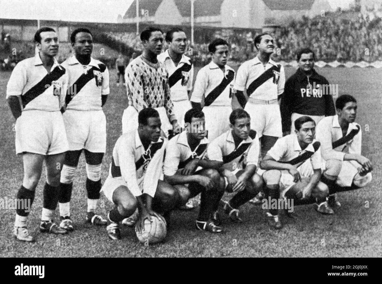 Jeux Olympiques de 1936, Berlin - équipes de football du monde entier - Pérou Fussballmannschaften aus aller Welt - Pérou ©TopFoto Banque D'Images