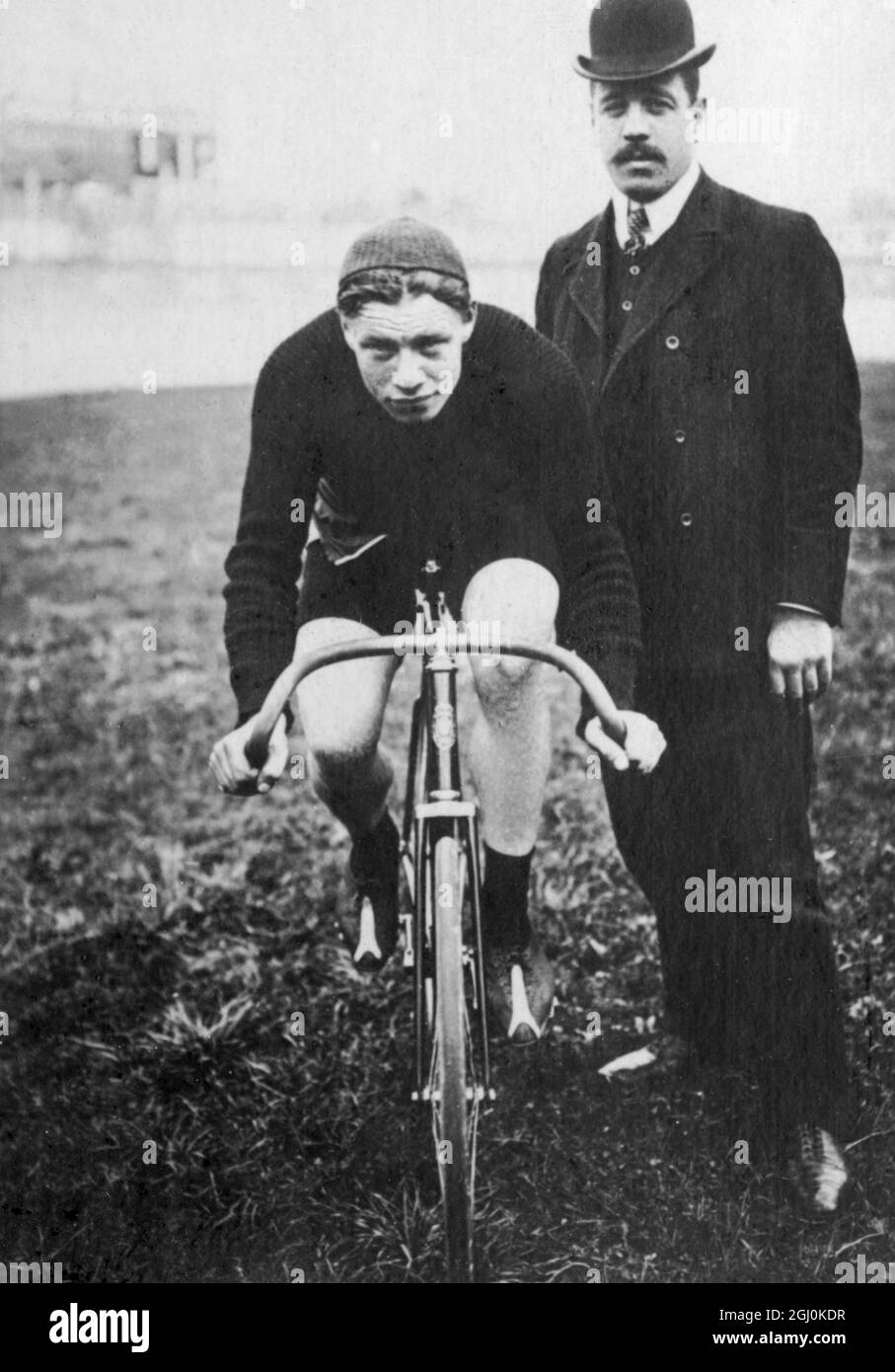 Albrecht van der Stuyft (né en 1883) - cycliste de piste ©TopFoto Banque D'Images