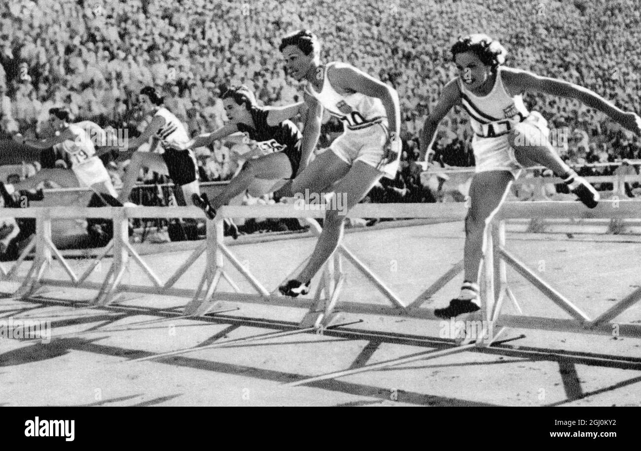 Jeux olympiques 1932, Los Angeles, USA, gagnant de l'or haies de 80