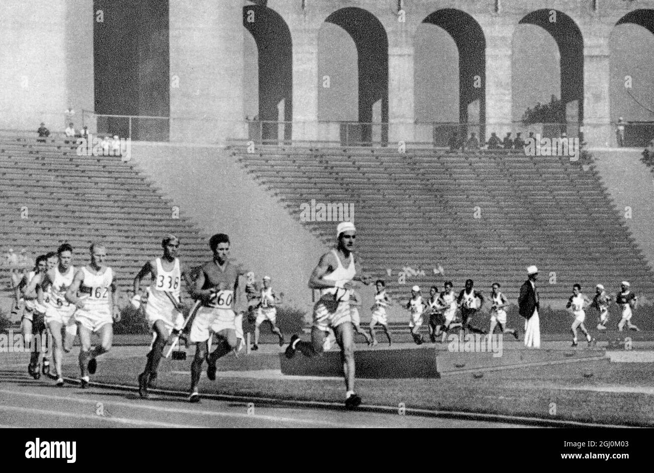 Jeux olympiques 1932 marathon Banque de photographies et d’images à