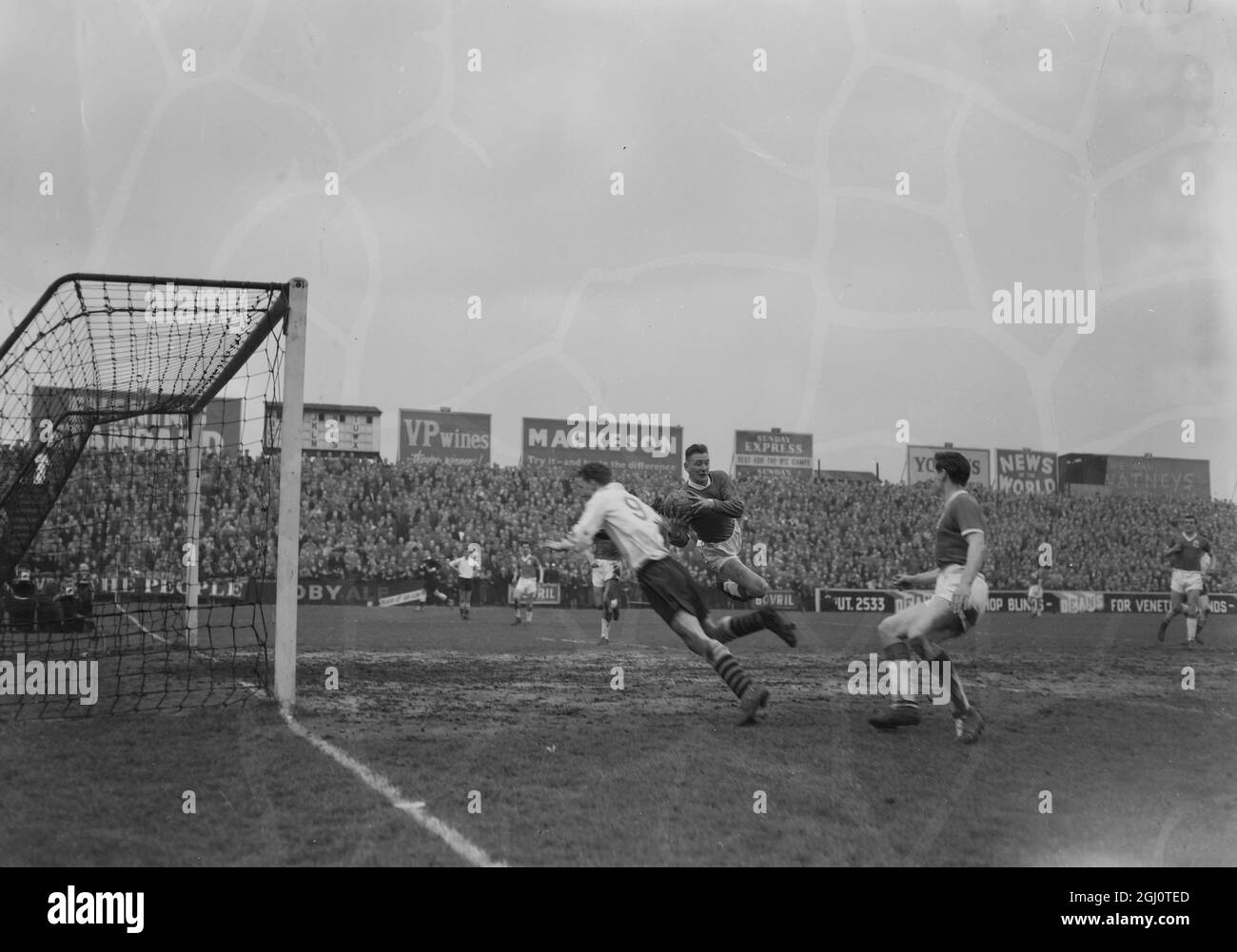 FOOTBALL BIRMINGHAM CITY V FULHAM SCHOFIELD & JONES 12 MARS 1960 Banque D'Images