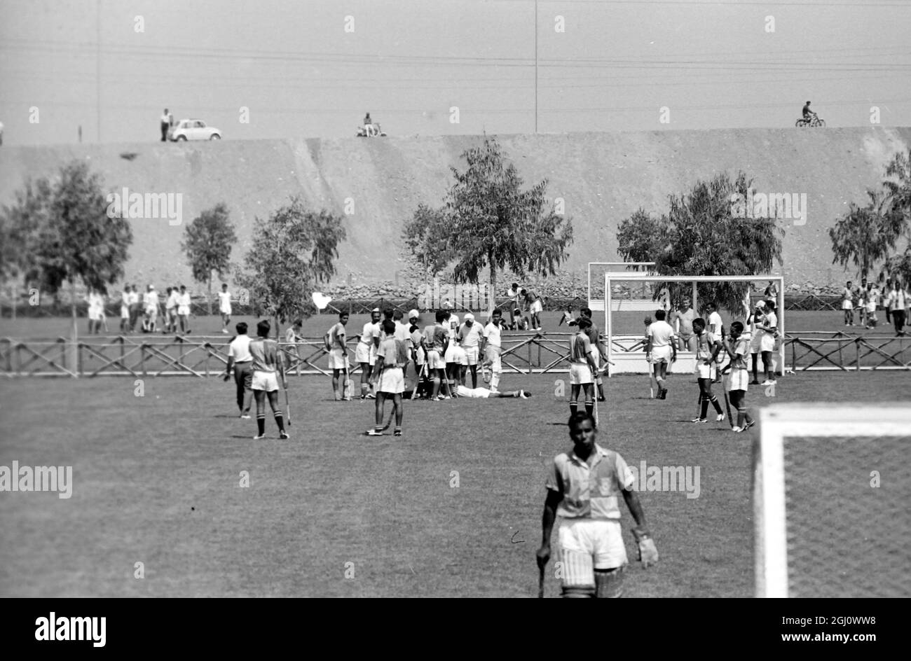 JEU OLYMPIQUE DE HOCKEY ÉQUIPE INDIENNE TRAIN ROME 23 AOÛT 1960 Banque D'Images