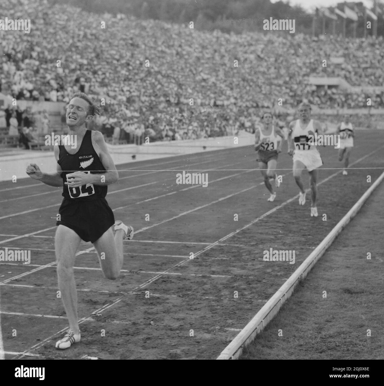JEU OLYMPIQUE 5000M FINAL HALBERG REMPORTE LE 3 SEPTEMBRE 1960 Banque D'Images