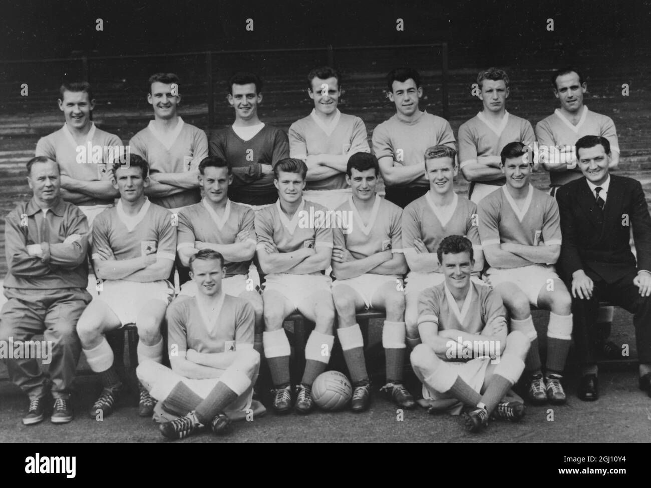 LEICESTER CITY FOOTBALL CLUB - ÉQUIPE POUR LA FINALE DE LA COUPE FA 4 MAI 1961 Banque D'Images