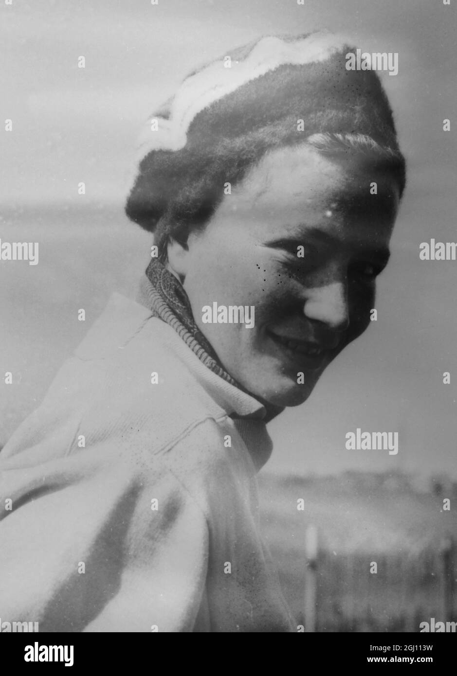 CLAUDINE CROS, CHAMPIONNE DE GOLF FRANÇAISE, 30 MAI 1961 Banque D'Images