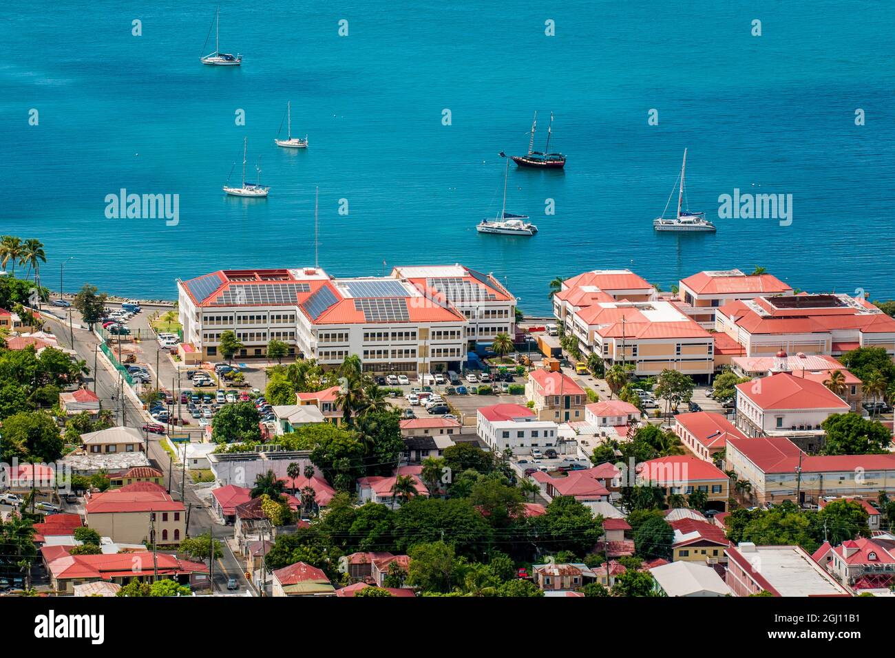 Charlotte Amalie, St Thomas, îles Vierges britanniques. Banque D'Images Charlotte Amalie, St Thomas, îles Vierges britanniques. Banque D'Images