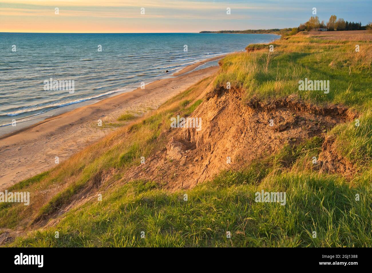 Plage de sable au lac huron Banque de photographies et d’images à haute
