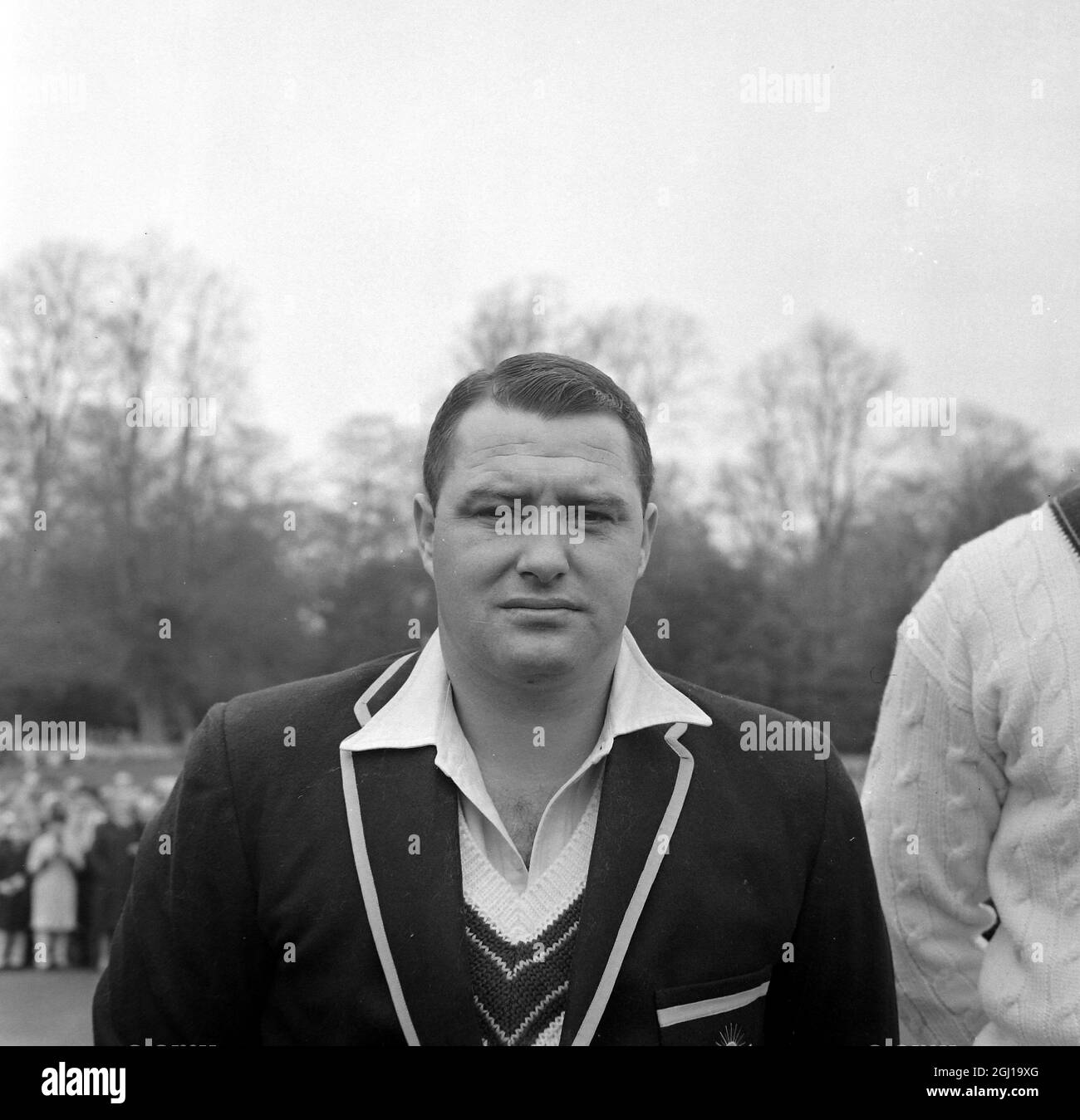 BARRY JARMAN À ARUNDEL - PORTRAIT DU JOUEUR DE CRICKET AUSTRALIEN - 27 AVRIL 1964 Banque D'Images