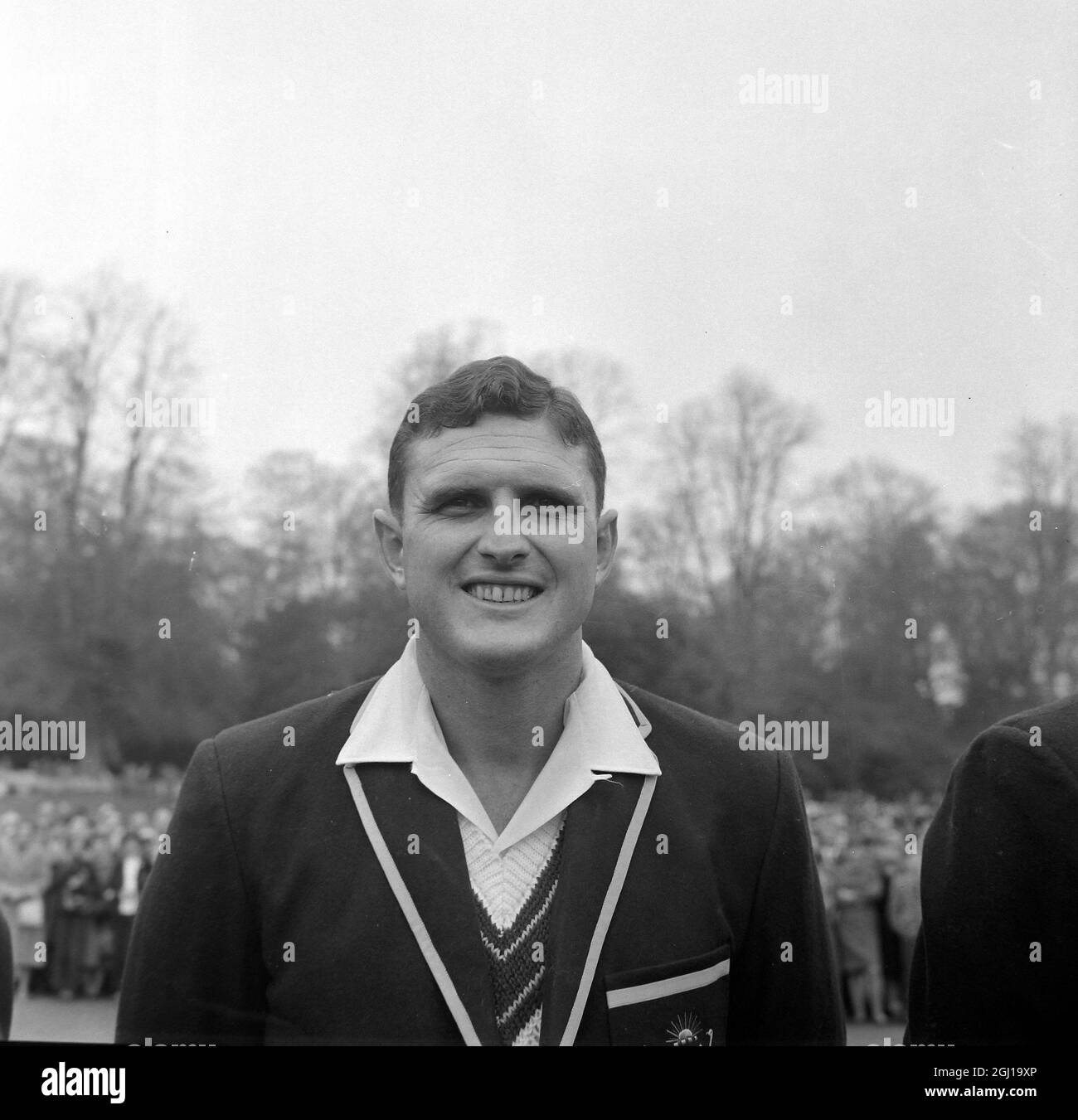 THOMAS VELVERS À ARUNDEL - PORTRAIT DU JOUEUR AUSTRALIEN DE CRICKET ; 27 AVRIL 1964 Banque D'Images