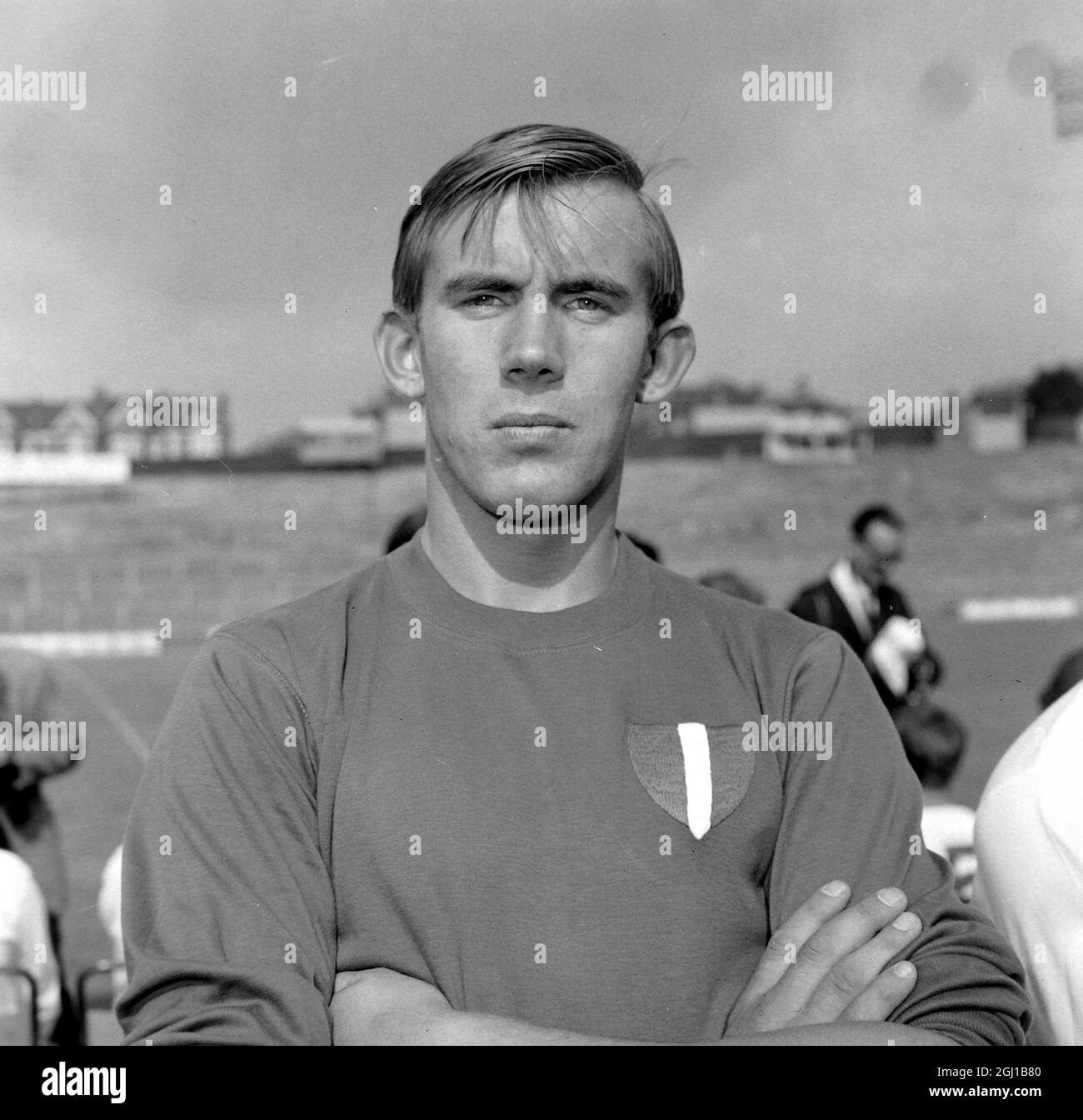 BILL VITRIER - PORTRAIT DU FOOTBALLEUR DE L'ÉQUIPE CRYSTAL PALACE FC FOOTBALL CLUB À LONDRES - ; 13 AOÛT 1964 Banque D'Images