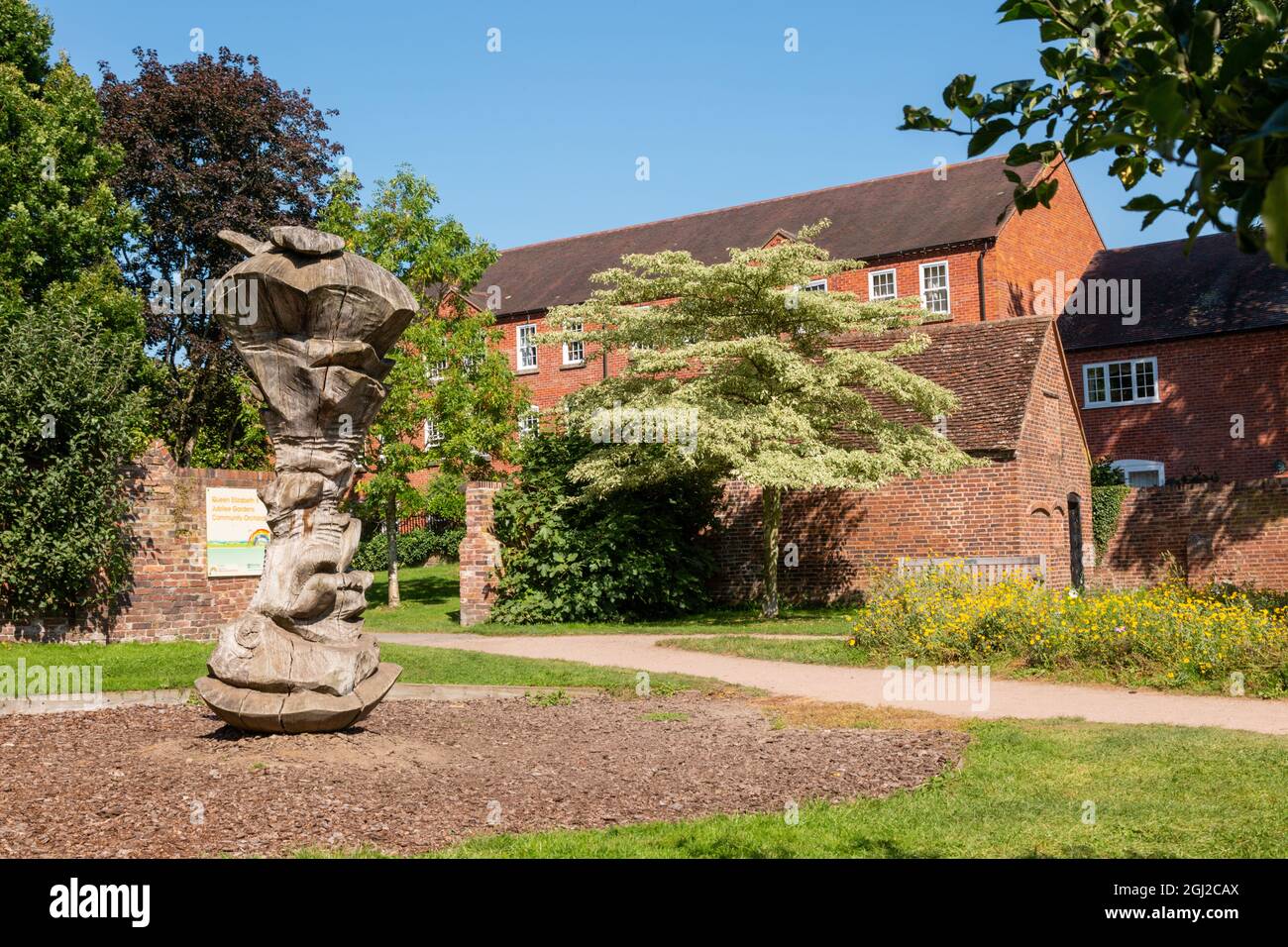 The Queen Elizabeth II Jubilee Gardens, été 2021, Bewdley, Worcestershire, Royaume-Uni Banque D'Images