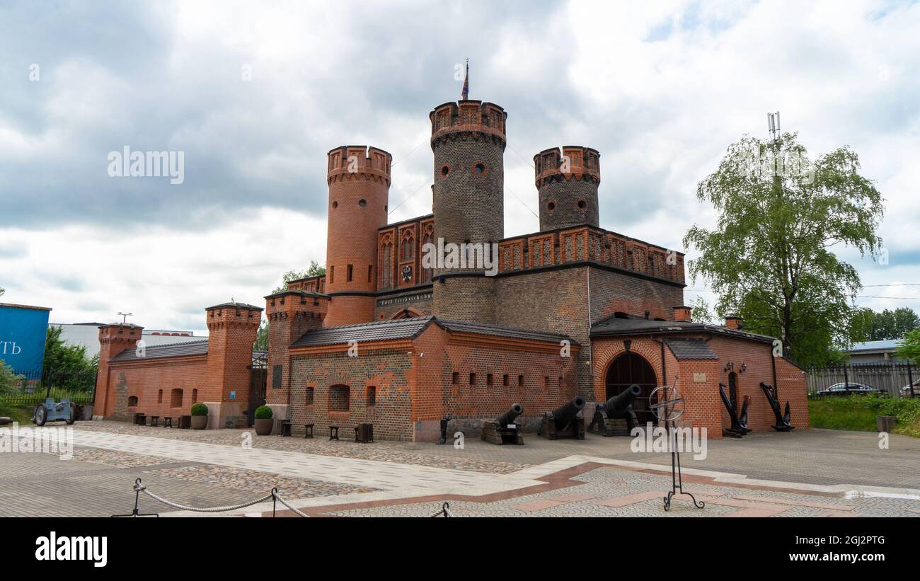 Fort Friedrichsburg était un fort à Königsberg, en Allemagne. Le seul reste de l'ancien fort est la porte de Friedrichsburg à Kaliningrad, en Russie. Banque D'Images