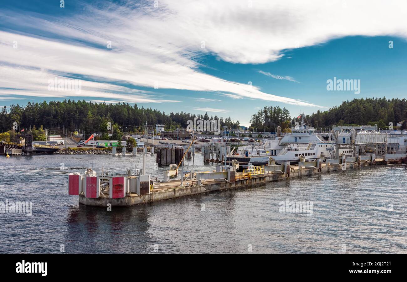 Terminal BC Ferries à Swartz Bay Banque D'Images