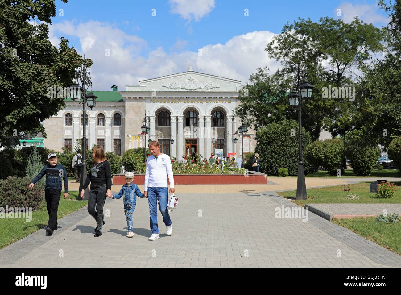 Centre ville de Tiraspol le jour de l'indépendance 2021 Banque D'Images