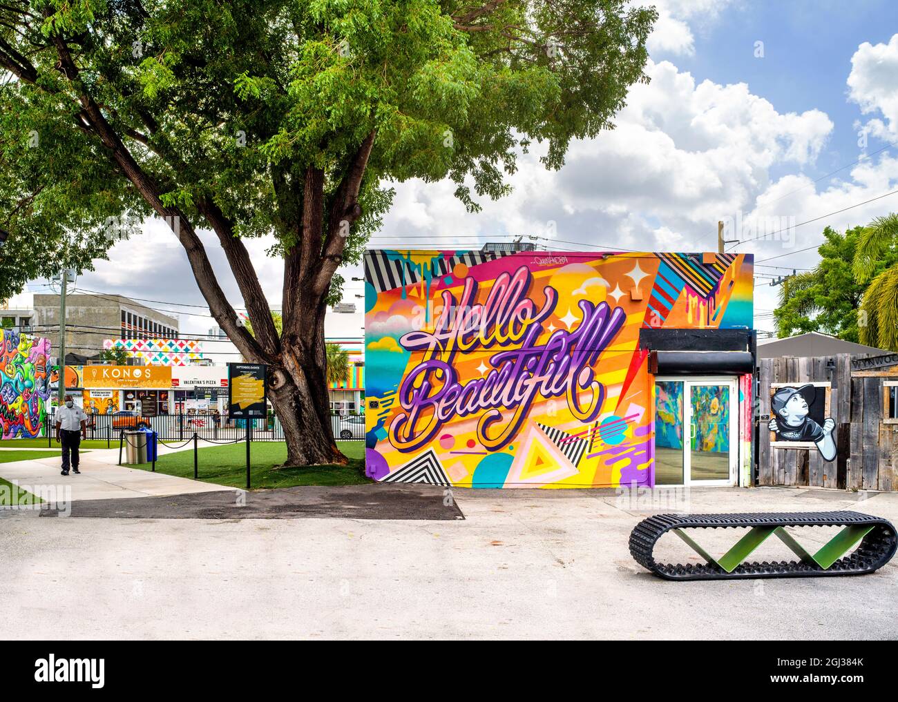 Wynwood Walls Museum, Wynwood Art District South Miami, Miami Florida, États-Unis Banque D'Images