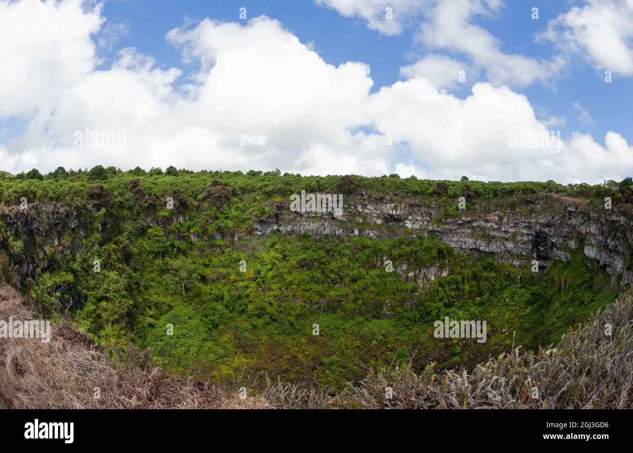 Los Gemelos trou lavabo volcanique créé par l'effondrement de la chambre magmatique Banque D'Images
