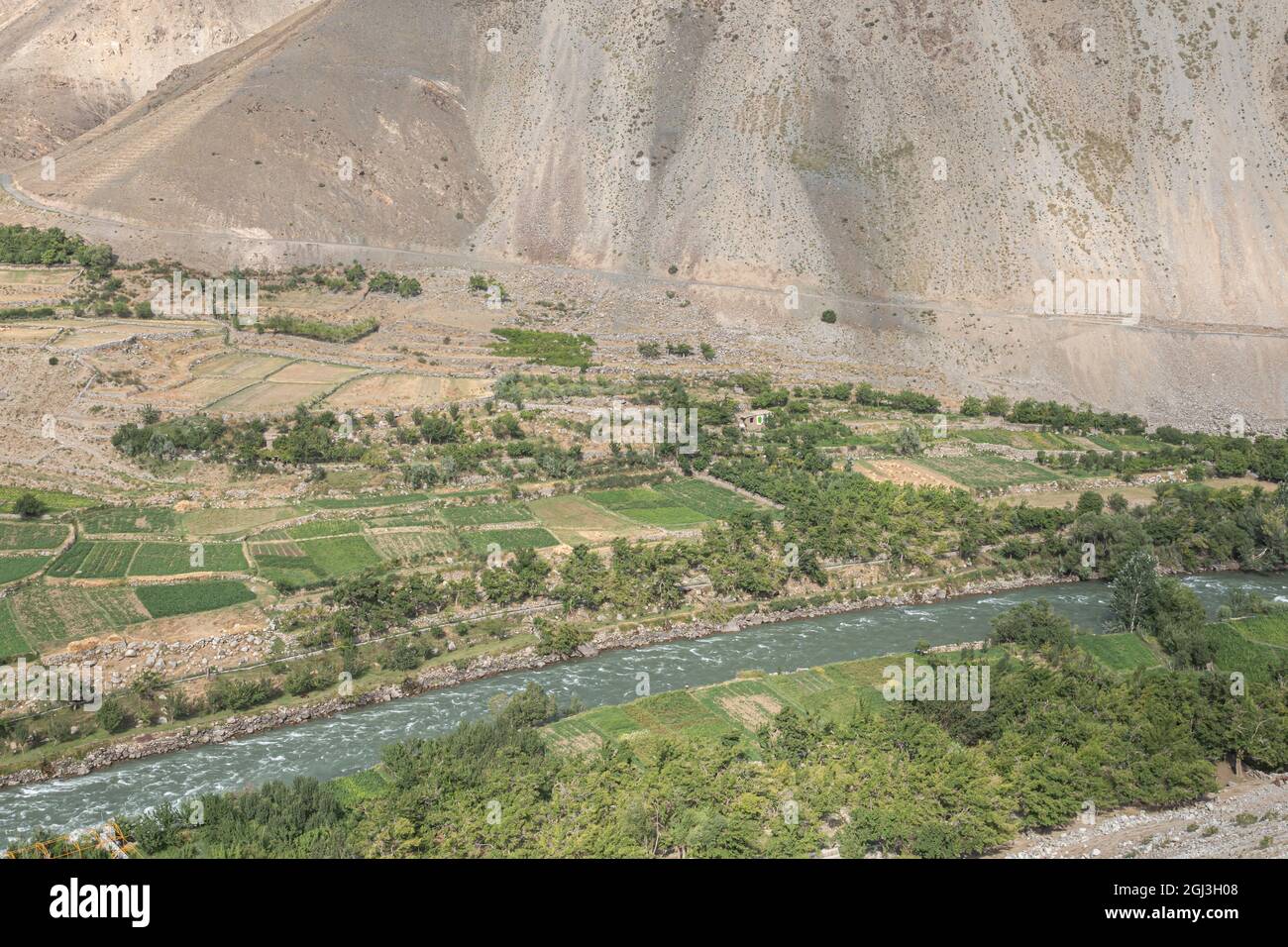 La vallée de Panjshir en Afghanistan Banque D'Images