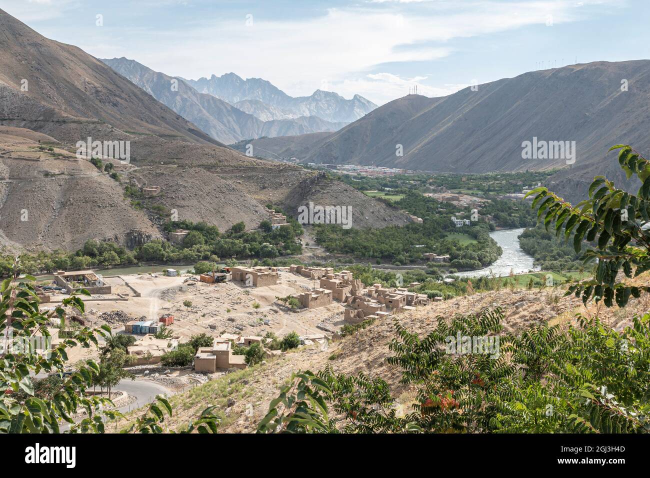 La vallée de Panjshir en Afghanistan Banque D'Images