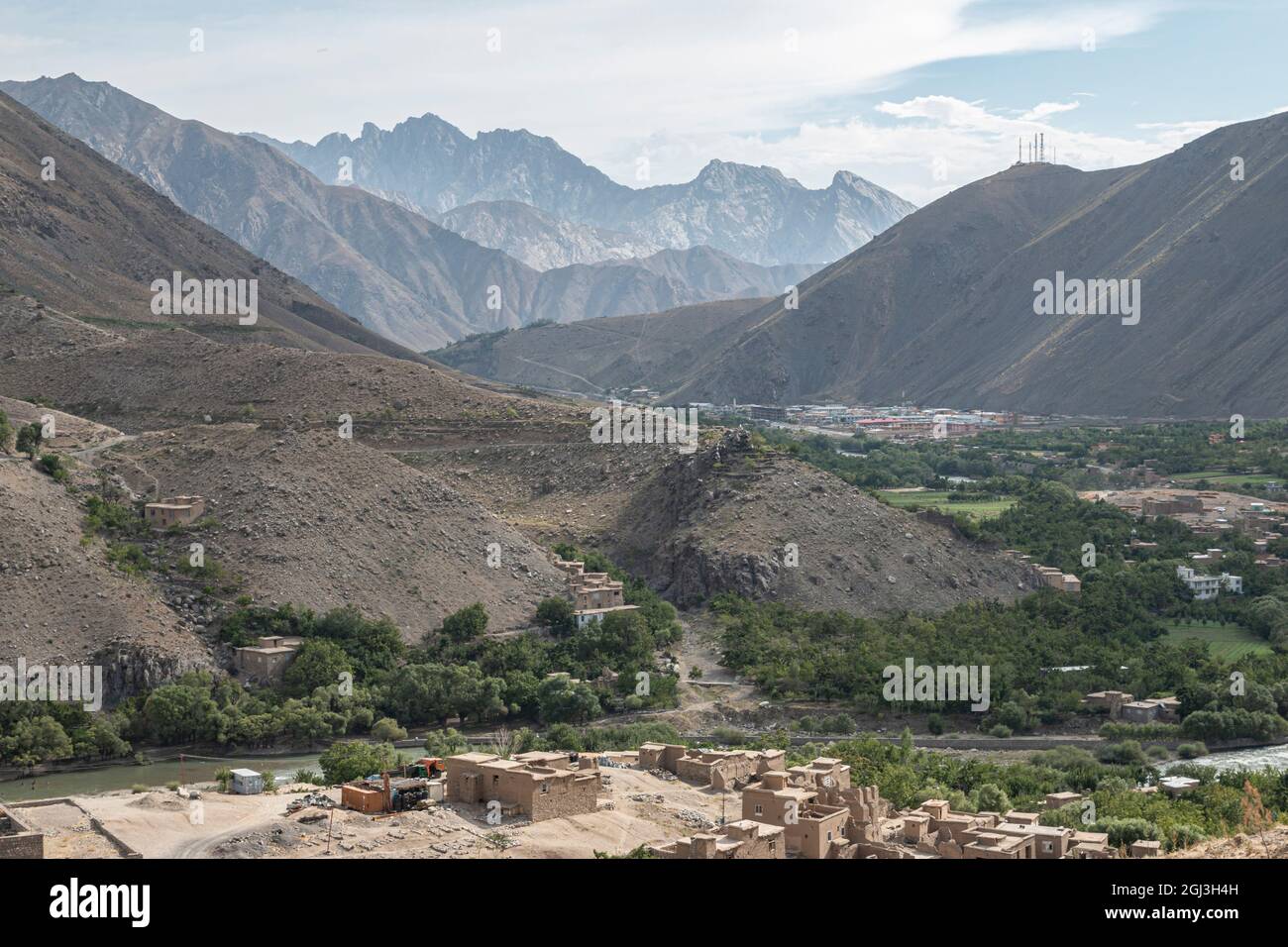 La vallée de Panjshir en Afghanistan Banque D'Images