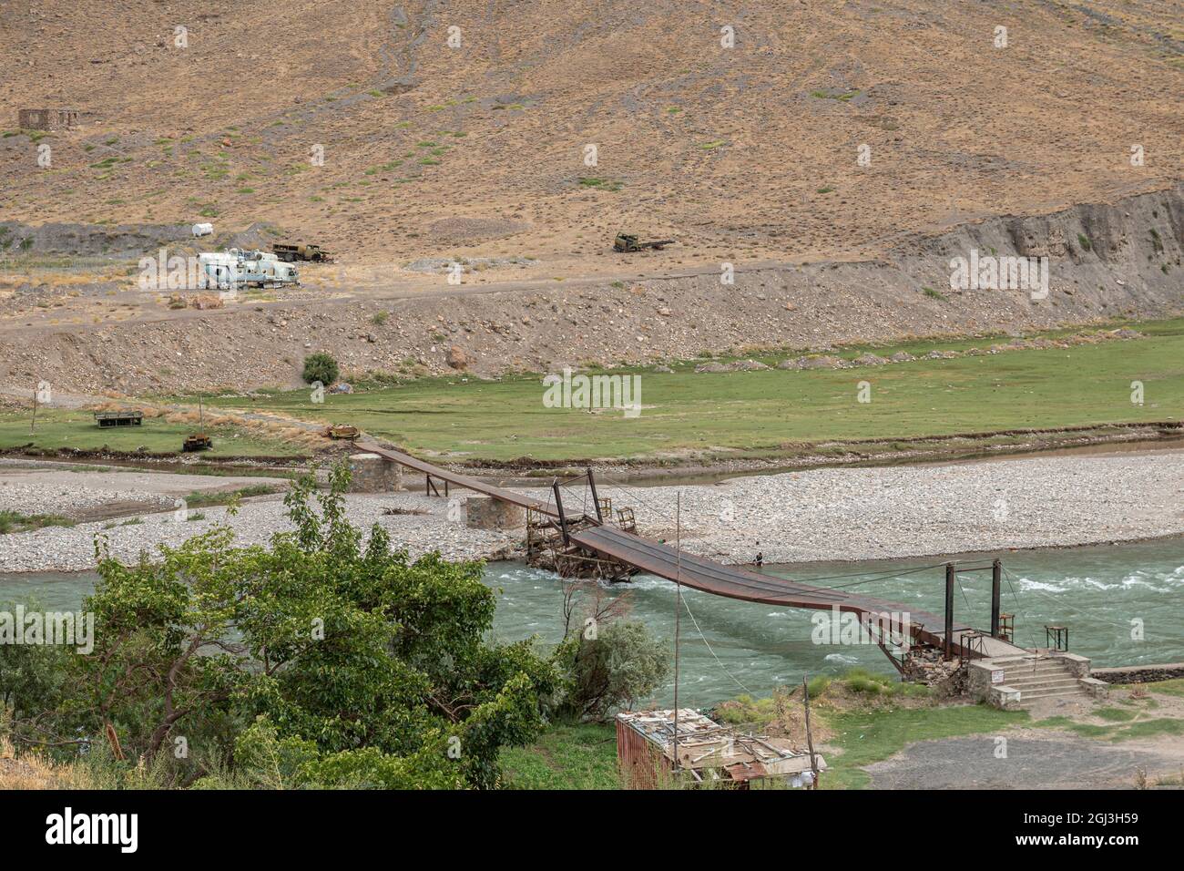 La vallée de Panjshir en Afghanistan Banque D'Images