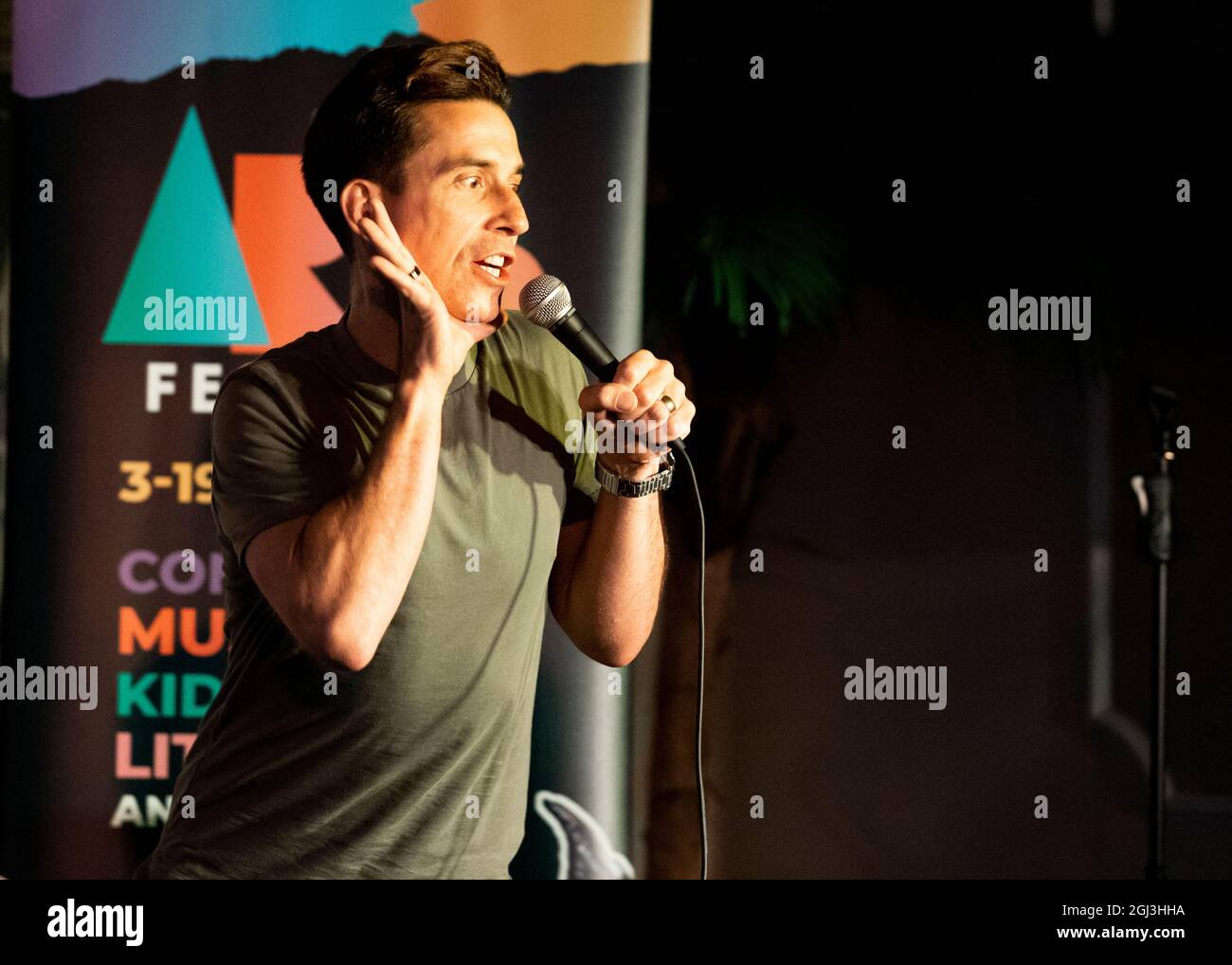 Russell Kane, comédien, meilleur Newcomer, Southend Arts Festival, Essex © Clarissa Debenham / Alamy Banque D'Images