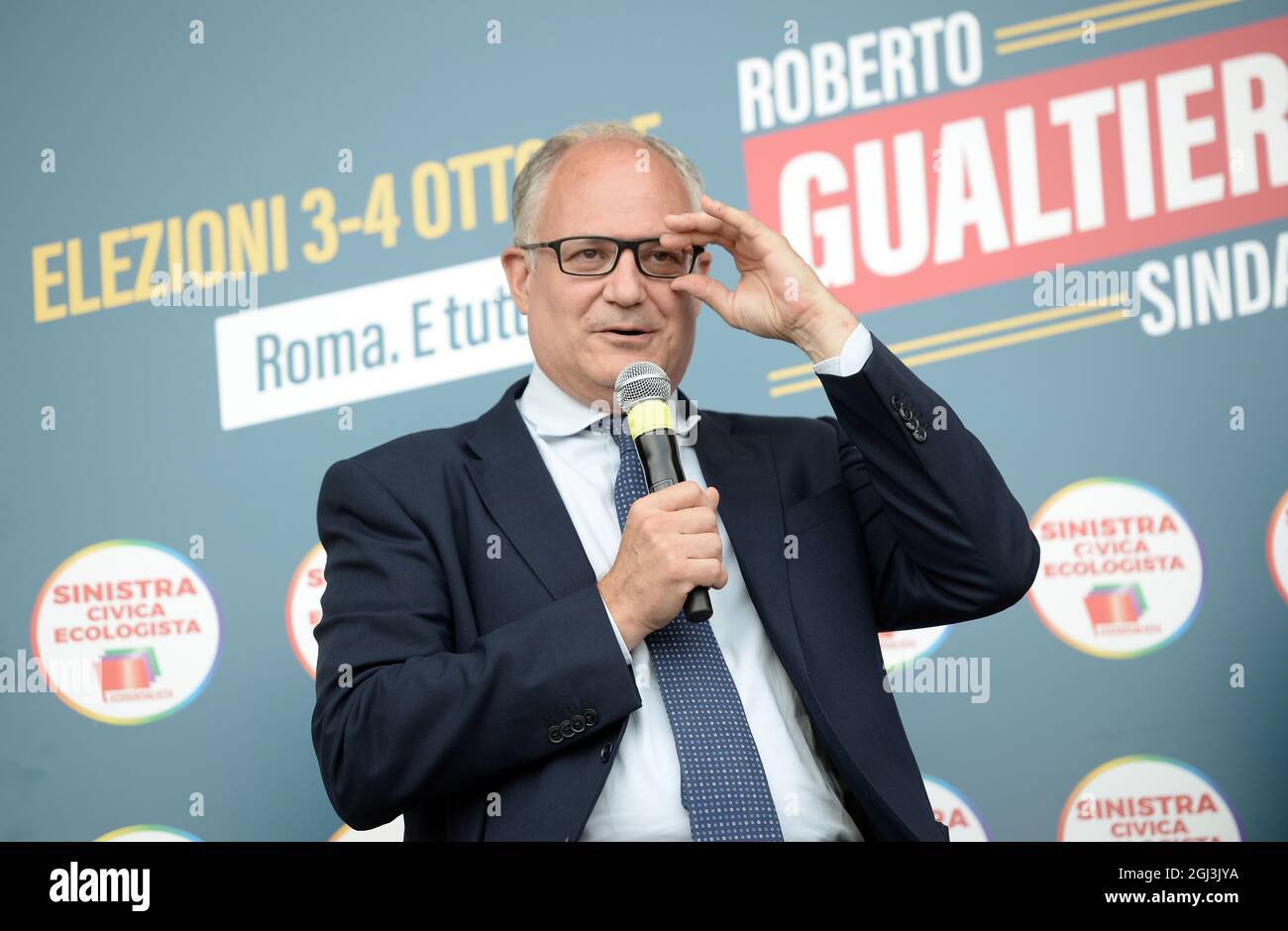 Rome, Italie. 08 septembre 2021. Rome 08/09/2021 rencontre entre Roberto Speranza et Roberto Gualtieri à la ville de l'autre économie crédit: Agence de photo indépendante/Alamy Live News Banque D'Images