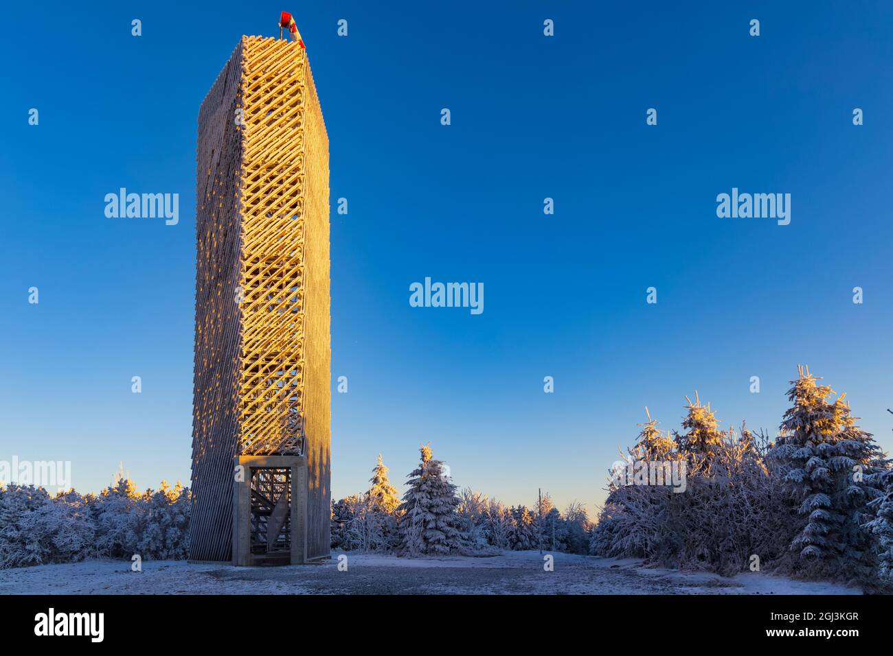 Tour d'observation, Velka Destna, Orlicke, Bohême de l'est, République tchèque Banque D'Images