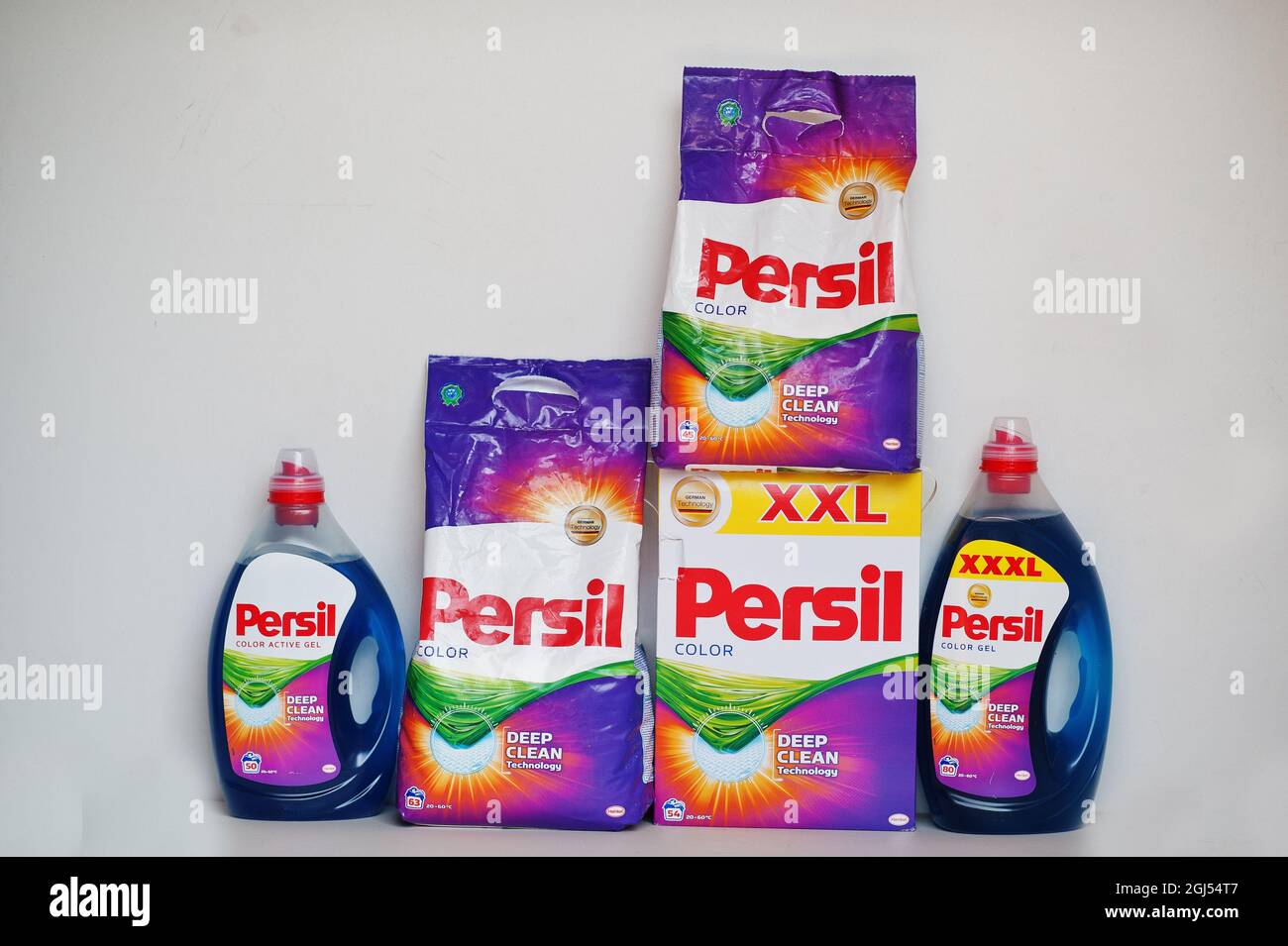 Kiev, Ukraine - septembre 9 2021: Poudres et détergents Persil. Banque D'Images