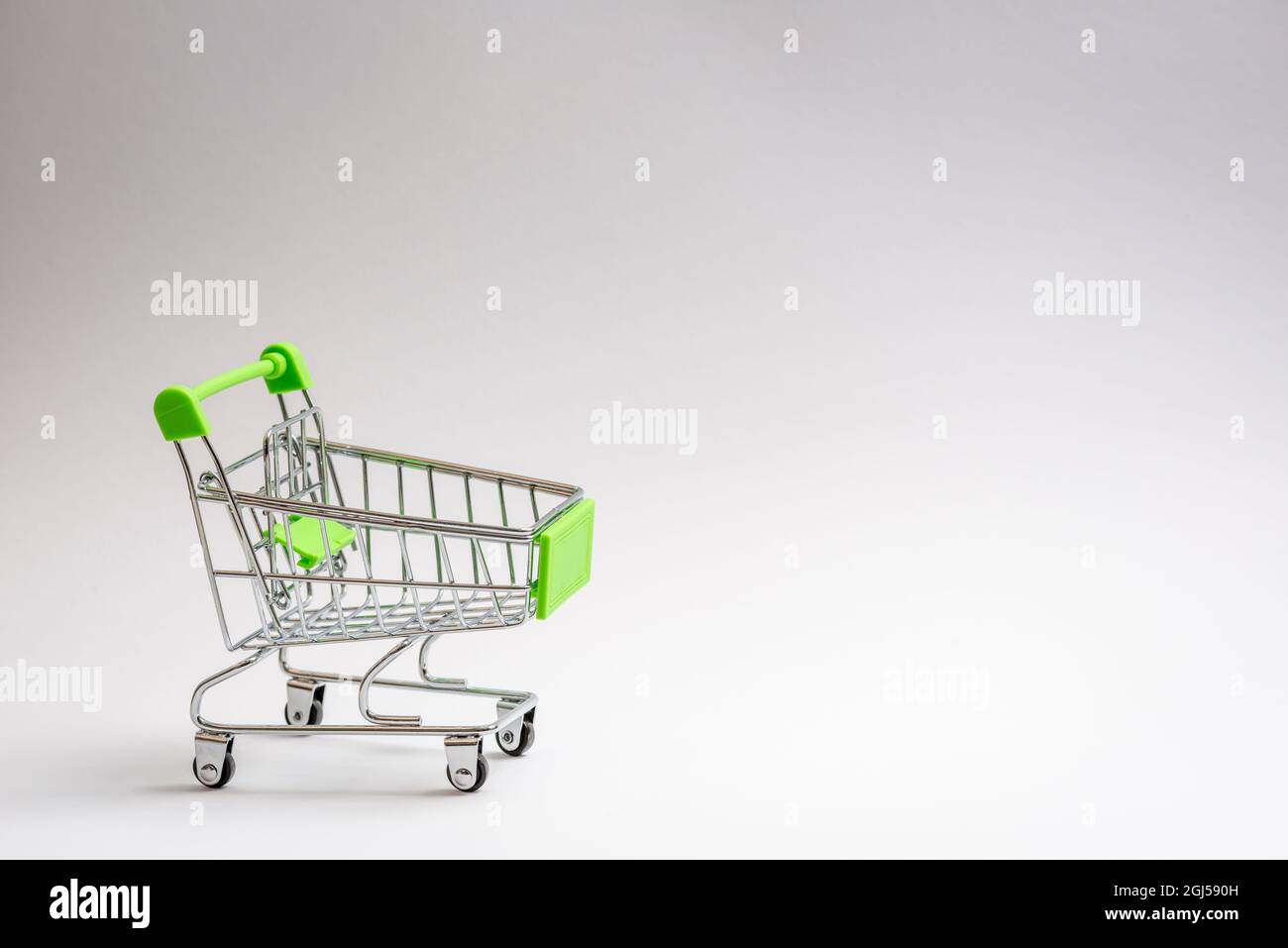 panier liste d'achats tech ici Banque D'Images