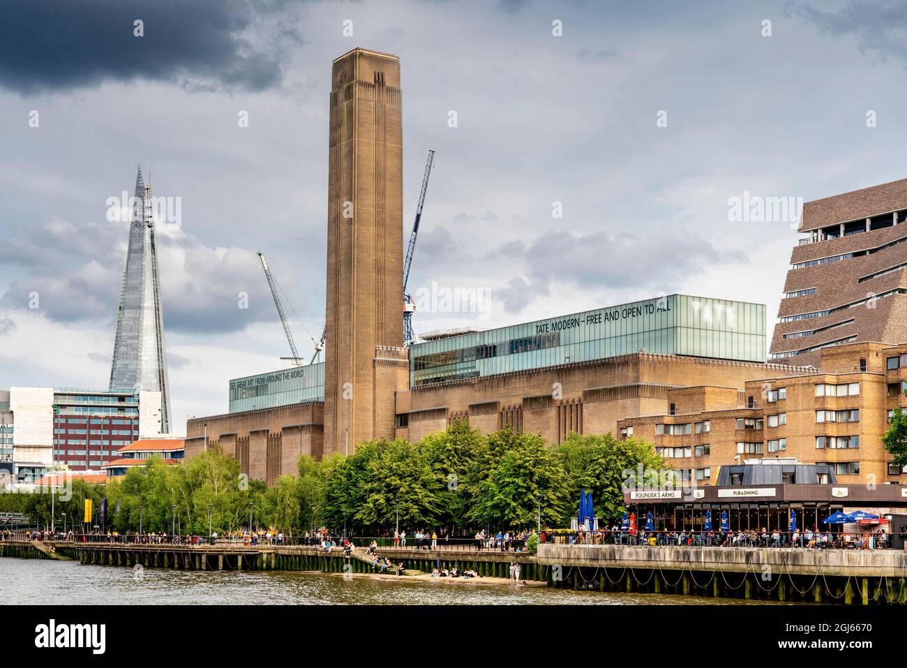 The Tate Modern Art Gallery, Londres, Royaume-Uni. Banque D'Images