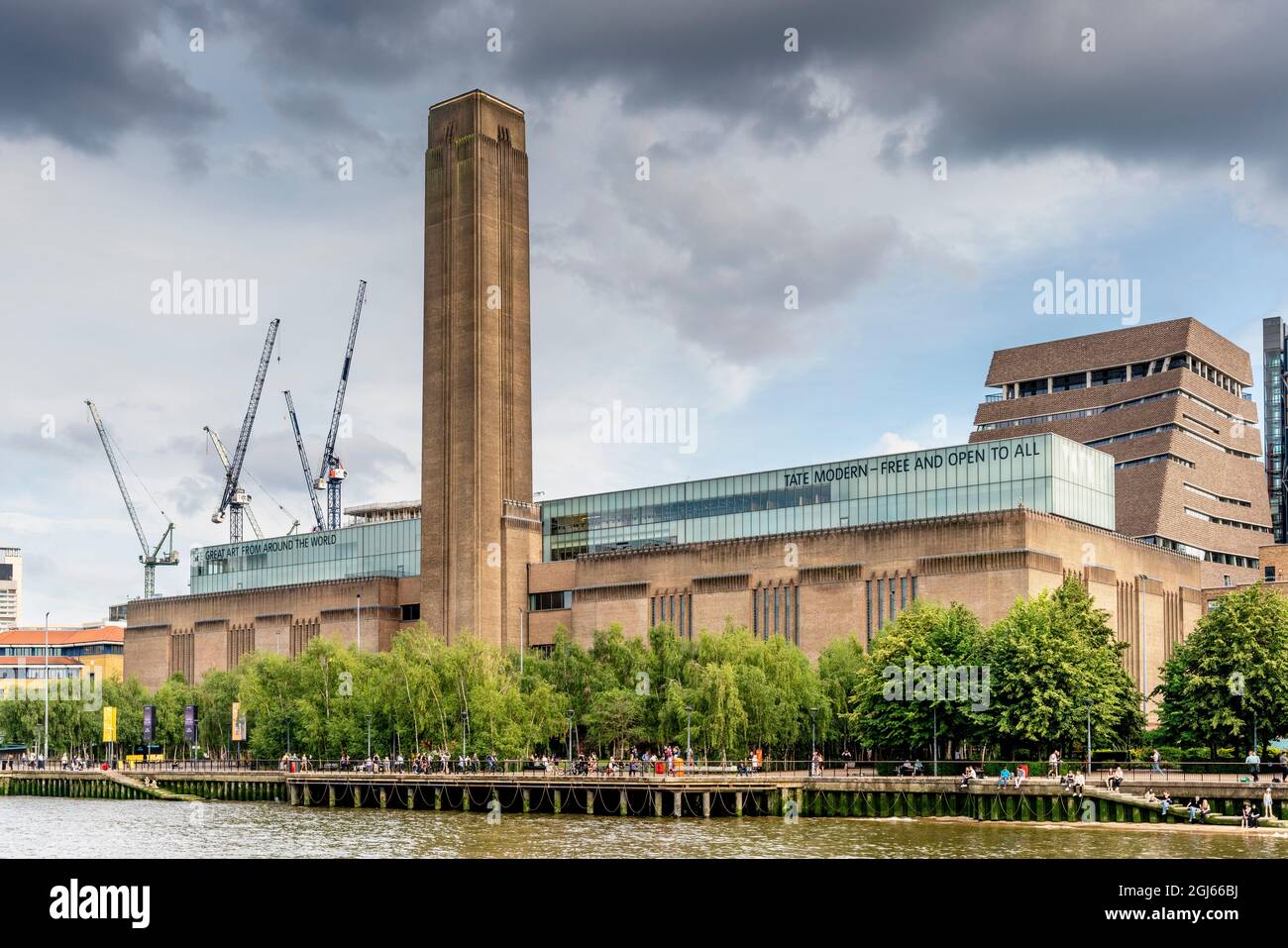 The Tate Modern Art Gallery, Londres, Royaume-Uni. Banque D'Images