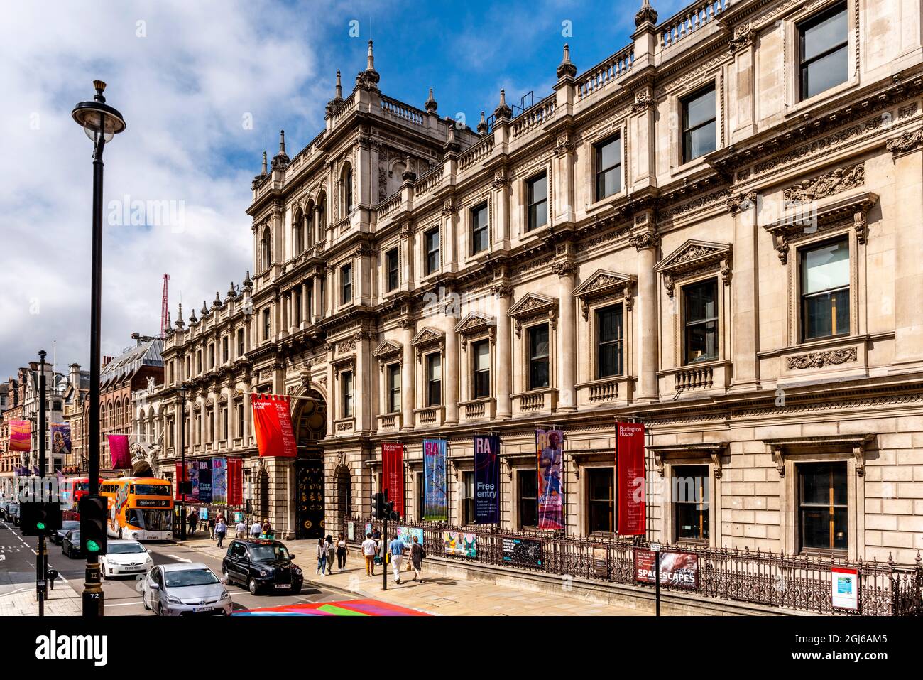 The Royal Academy of Arts, Piccadilly, Londres, Royaume-Uni. Banque D'Images