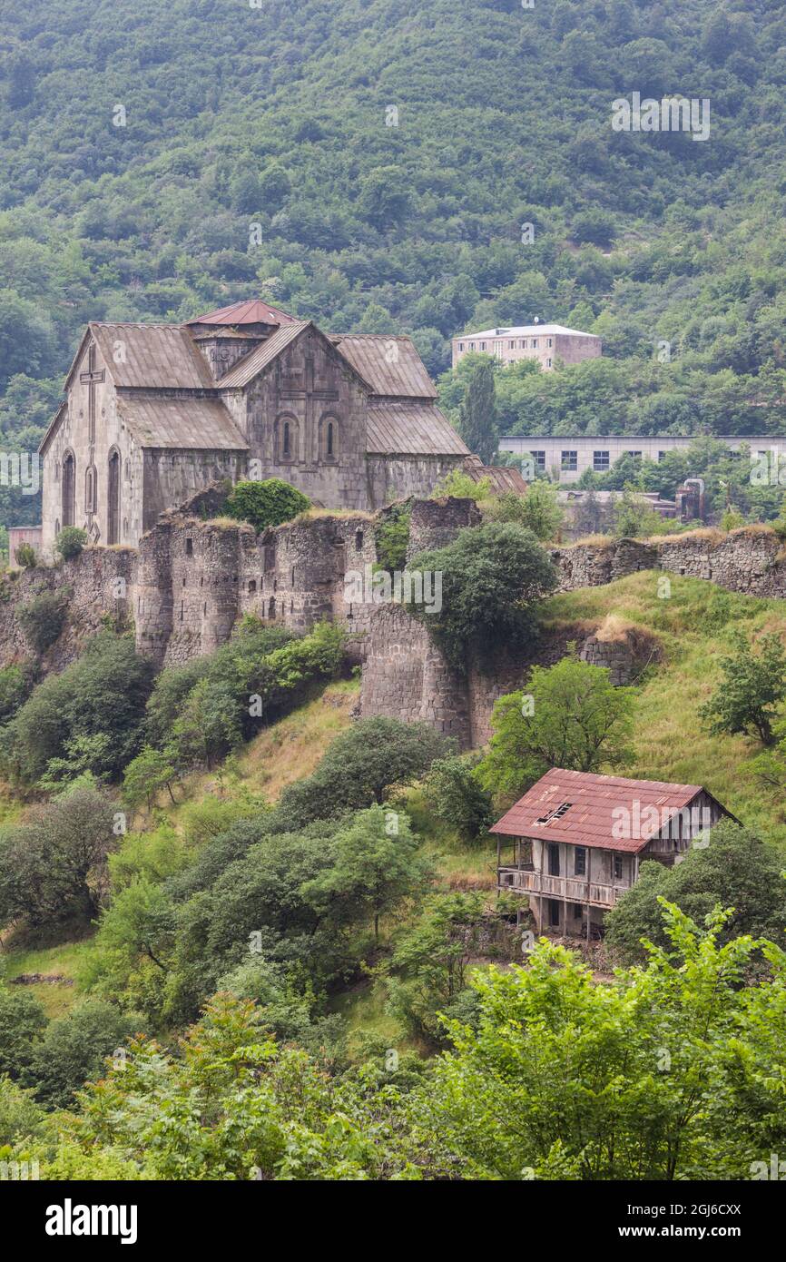 Arménie, Debed Canyon, Akhtala. Intérieur de l'église Akhtala, XIIIe siècle. Banque D'Images