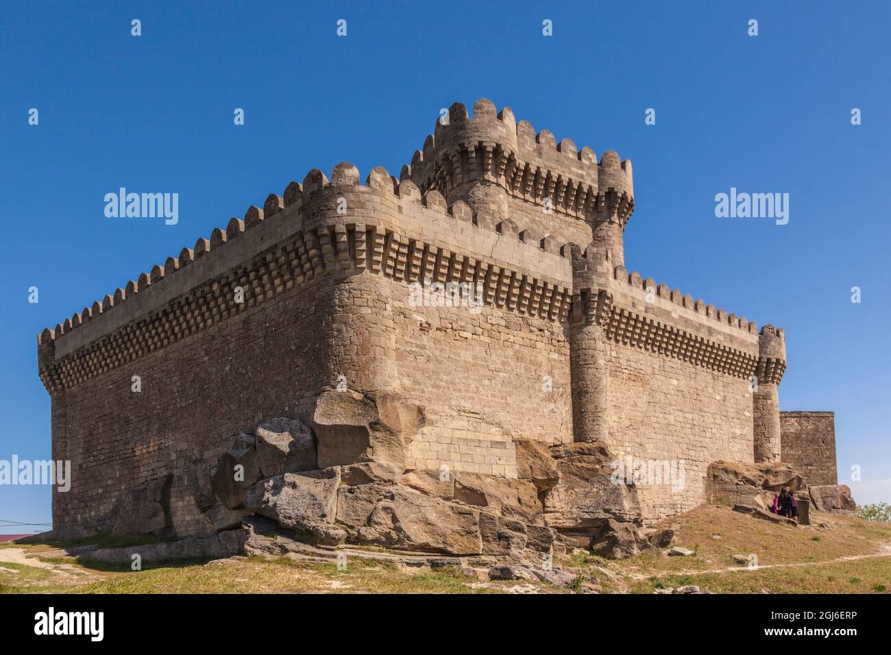 Azerbaïdjan, Bakou. Péninsule d'Absheron, forteresse de Ramana, XIIe siècle Banque D'Images