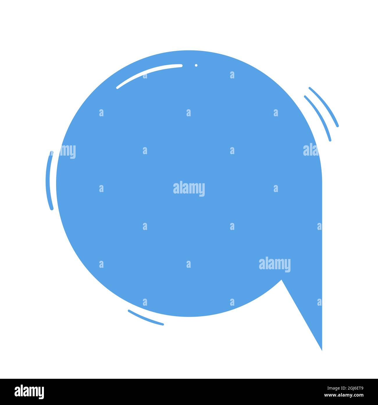 Bulle de la parole. Prononcez le texte de la bulle, la boîte de discussion. Illustration de Vecteur