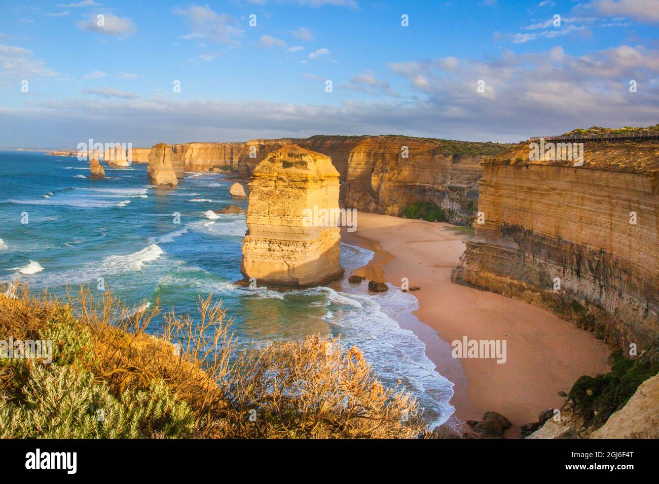 Douze Apôtres, parc national de Port Campbell le long de la Great Ocean Road à Victoria, en Australie. Banque D'Images