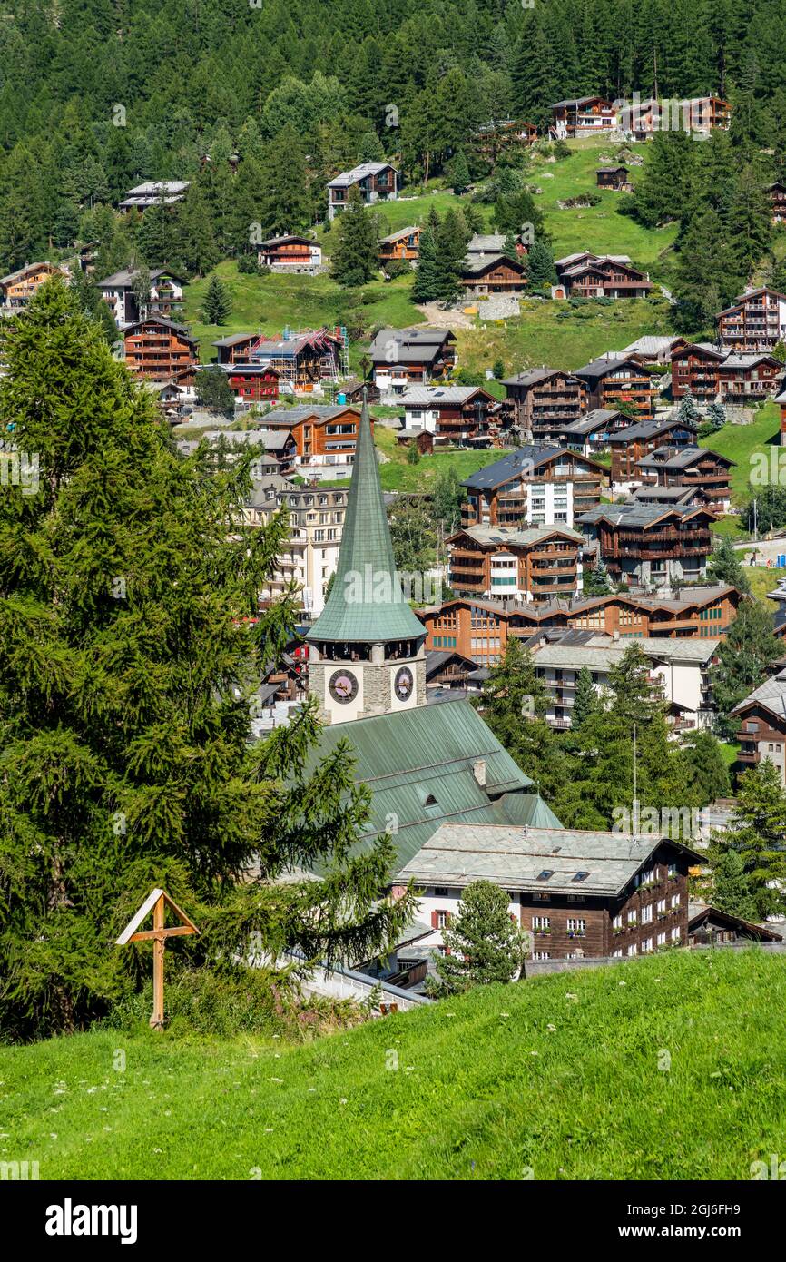 Zermatt, Valais, Suisse Banque D'Images