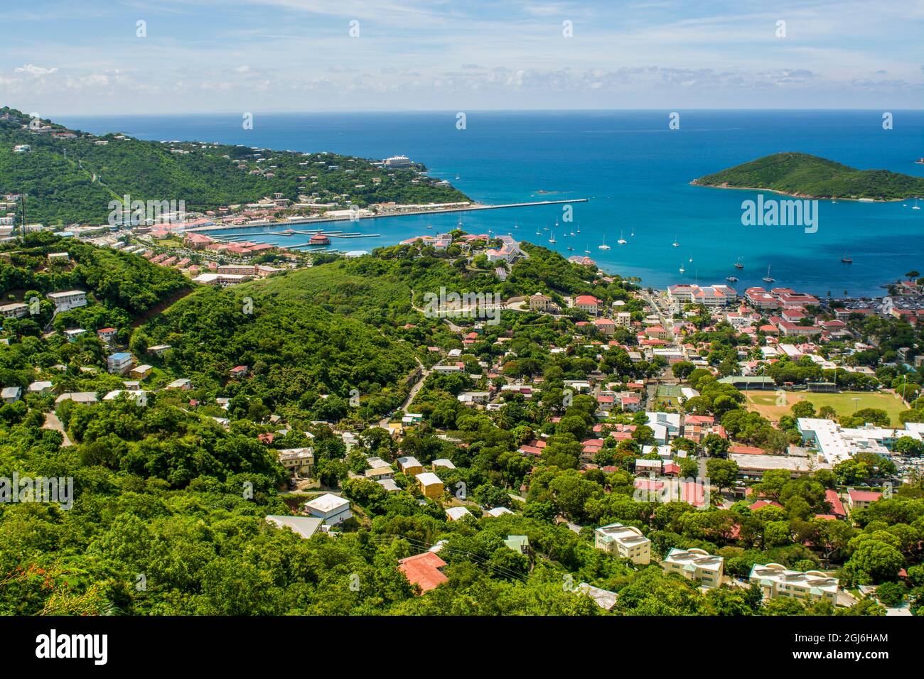 Charlotte Amalie, St Thomas, îles Vierges britanniques. Banque D'Images Charlotte Amalie, St Thomas, îles Vierges britanniques. Banque D'Images