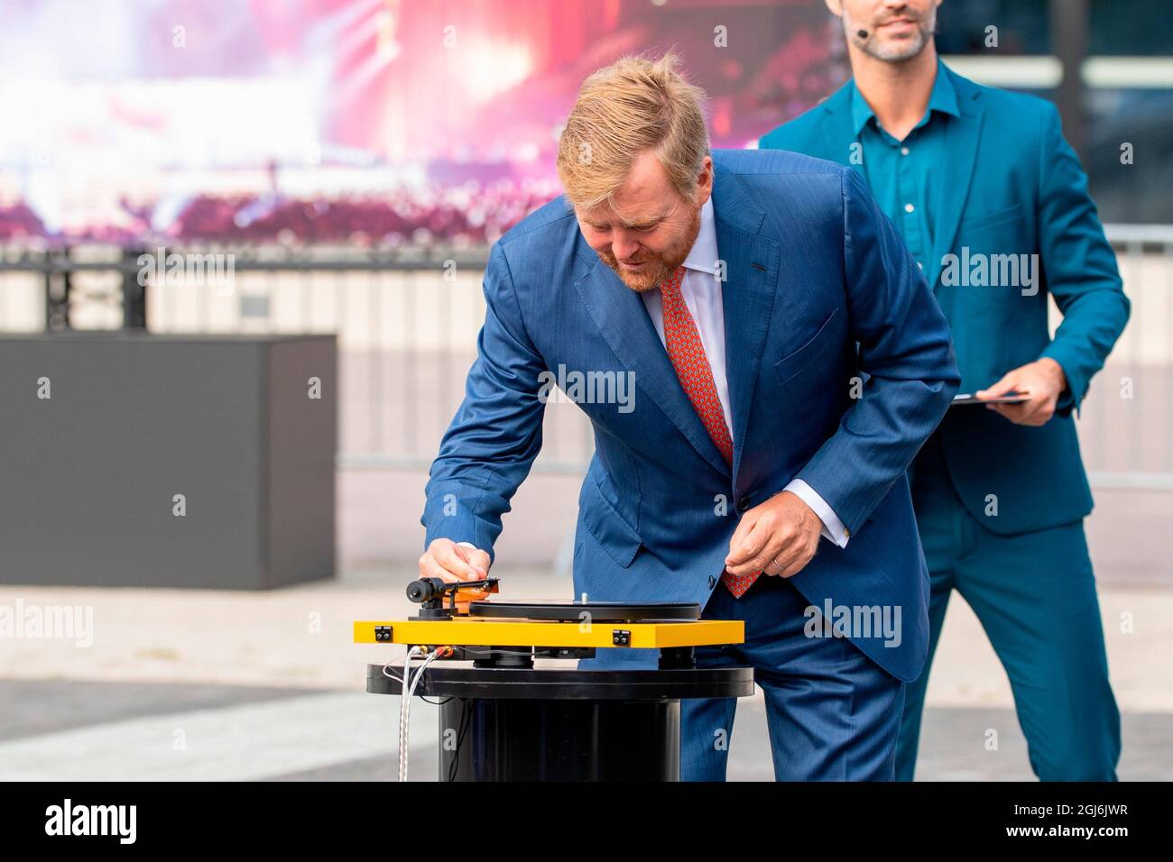 Rotterdam, Niederlande. 09e septembre 2021. Le roi Willem-Alexander des pays-Bas à Ahoy à Rotterdam, le 09 septembre 2021, pour assister à la célébration du 50e anniversaire de Rotterdam Ahoy et à l'ouverture du nouveau centre de congrès de Rotterdam Ahoy (RACC) et de la RTM Stage Credit: Albert Nieboer/Netherlands OUT/point de vue OUT/dpa/Alay Live News Banque D'Images