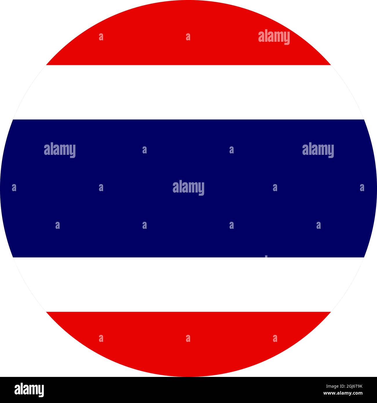 Modèle de vecteur de conception de logo d'icône de drapeau thaïlandais Illustration de Vecteur