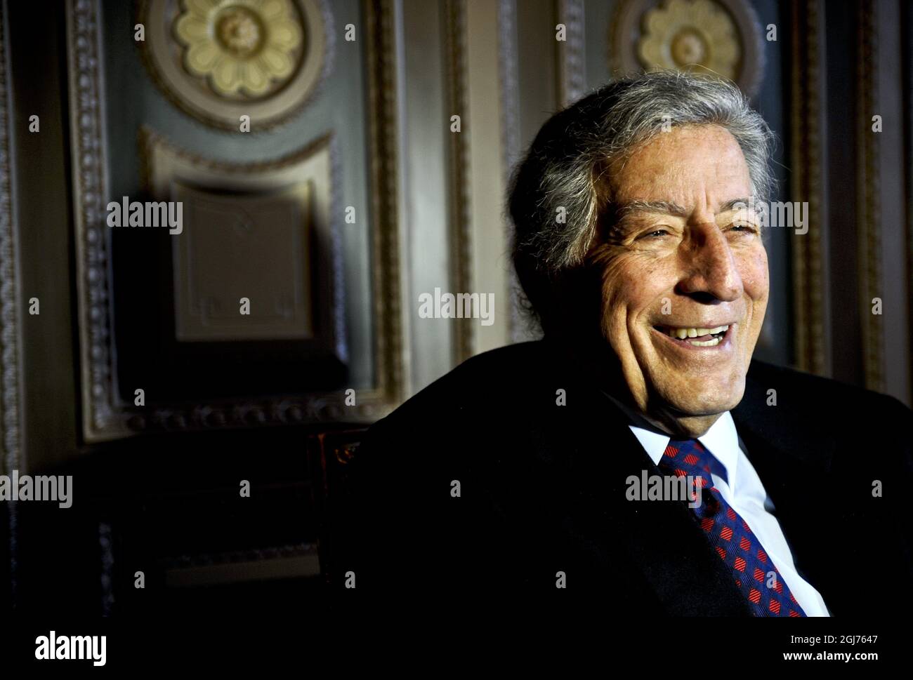 Le chanteur américain Tony Bennett est à jour avec un nouvel album et l'une des chansons qu'il a fait avec Amy Winehouse a été numéro un sur la liste des 10 premiers de Billboard en septembre. Foto: Niklas Larsson / SCANPIX / Kod 10990 Banque D'Images