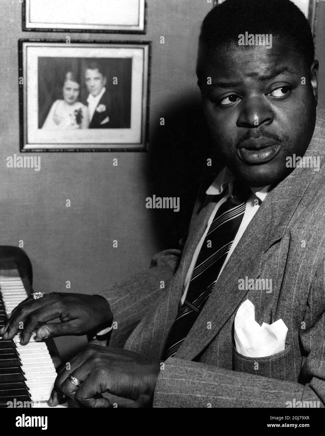 PHOTO 1952. Oscar Peterson, pianiste et compositeur canadien de jazz, l'un des musiciens les plus enregistrés au monde. Photo: Sven-Gosta Johansson/ SCANPIX code 262 SCANPIX SUÈDE Banque D'Images