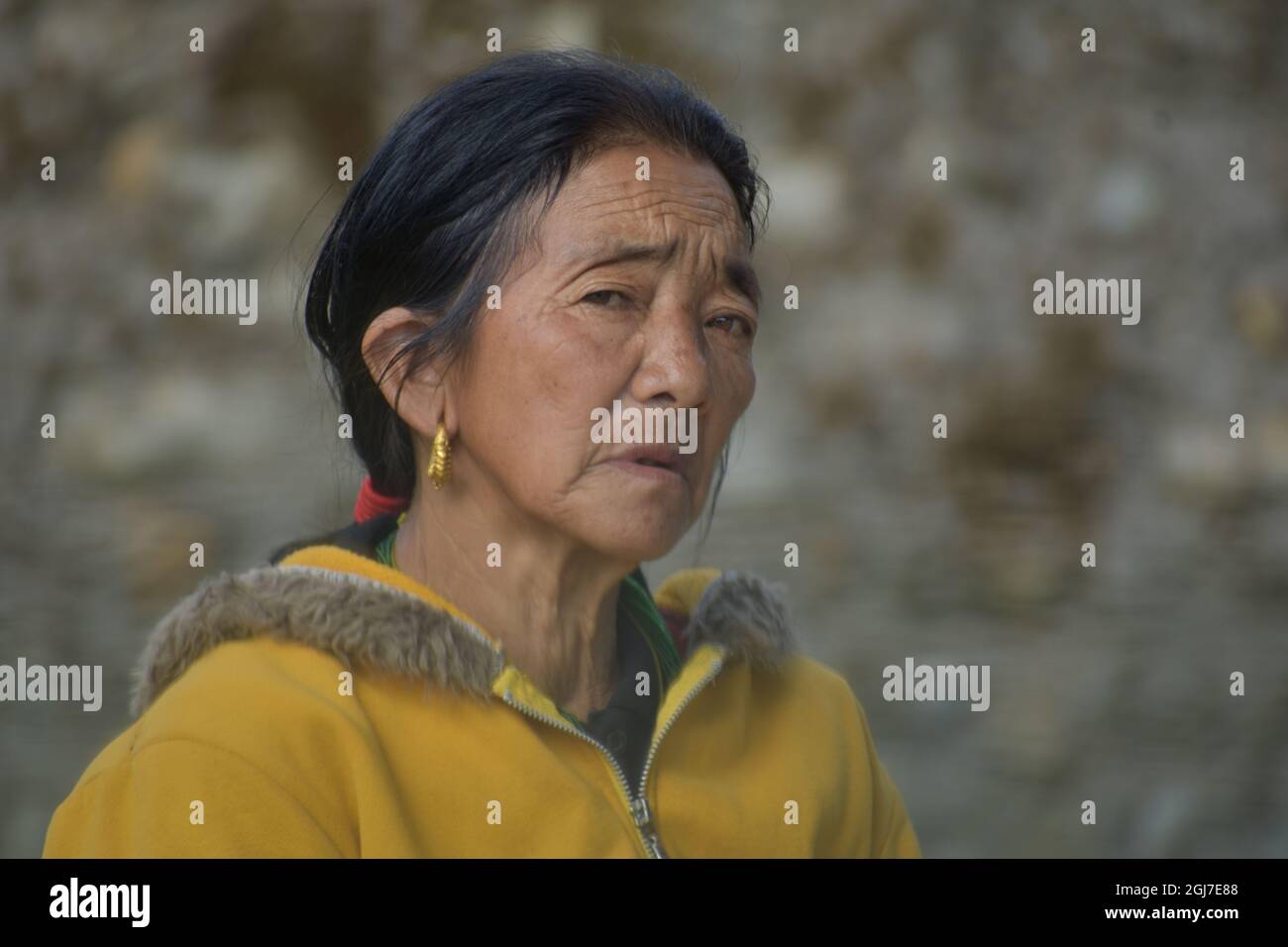 Vieille Femme Asiatique Banque D'Images