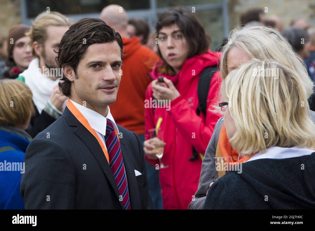 ALNARP 2012-09-25 le Prince Carl Philip a assisté à l'Alnarp, Université suédoise des sciences agricoles , anniversaire de 150 ans à Alnarp Suède le 25 septembre 2012. Foto: Tomas LePrince / kVp / SCANPIX / Kod 7136 ** HORS SUÈDE** Banque D'Images