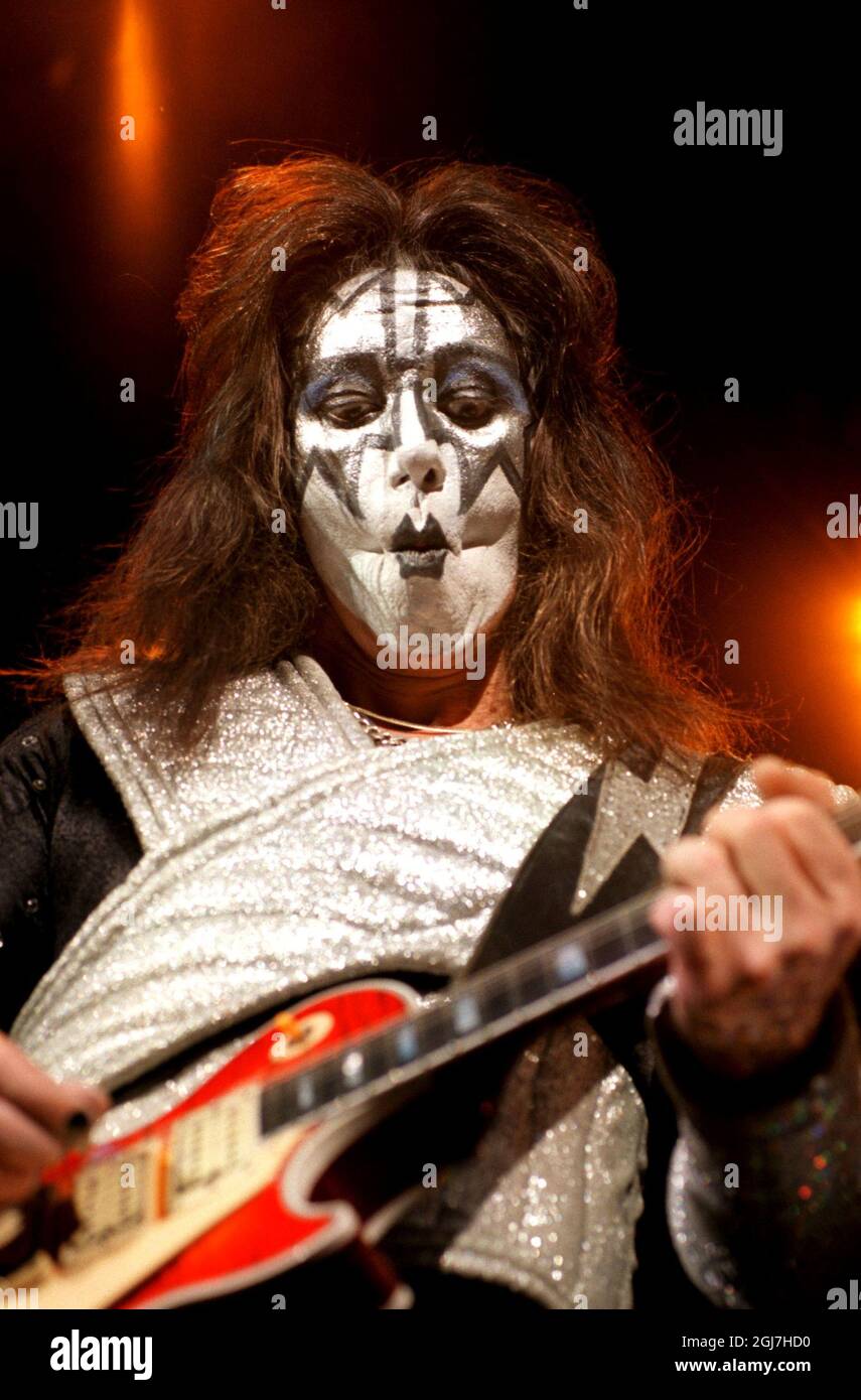 DOSSIER DE STOCKHOLM 1996-12-06 Rock Group Kiss en concert au Globe Arena, Stockholm. Image : ACE librement. Foto: Fredrik Sandberg / SCANPIX Code: 71420 Banque D'Images